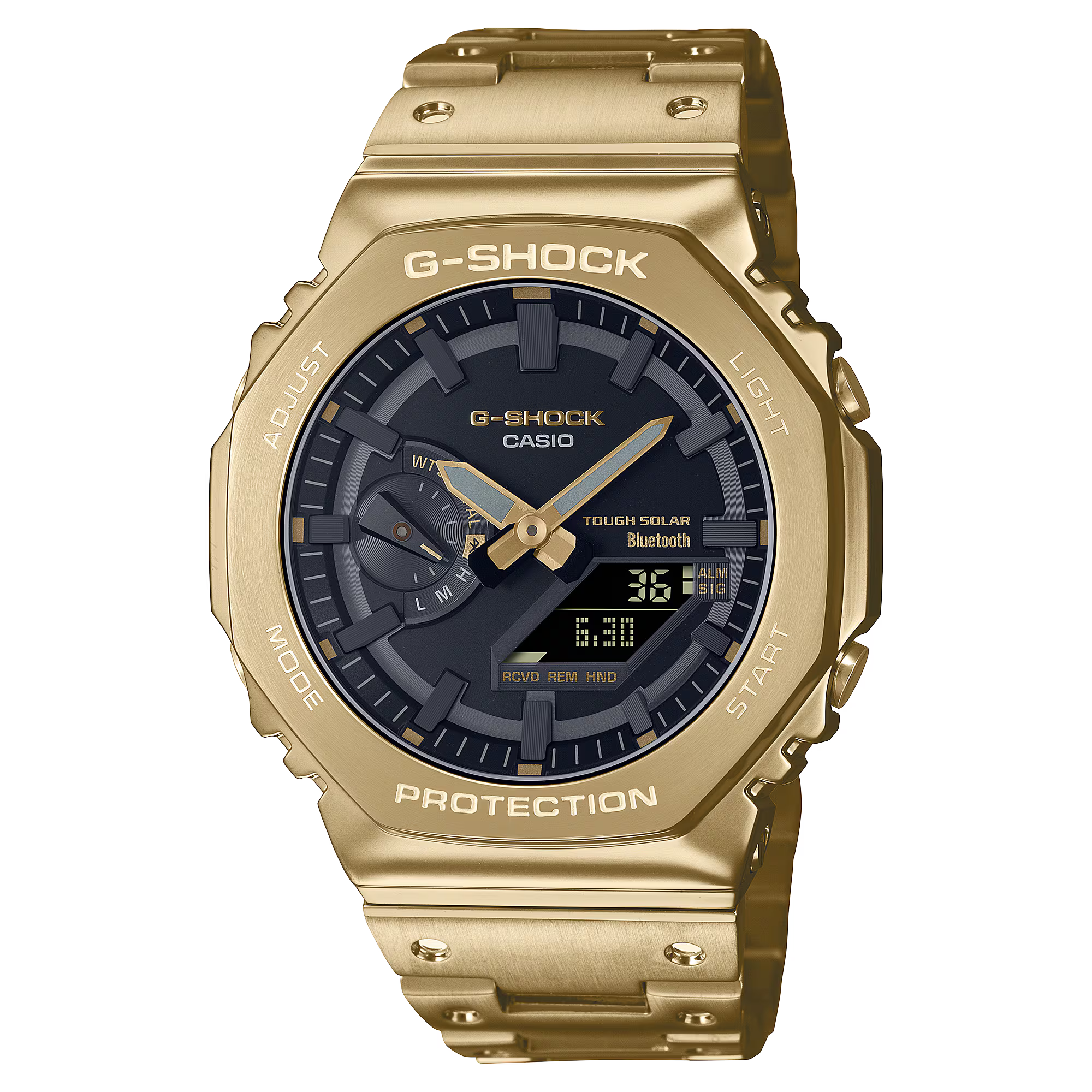 Casio G-Shock Black Dial Gold Stainless Steel Men’s Watch | GM-B2100GD-9ADR