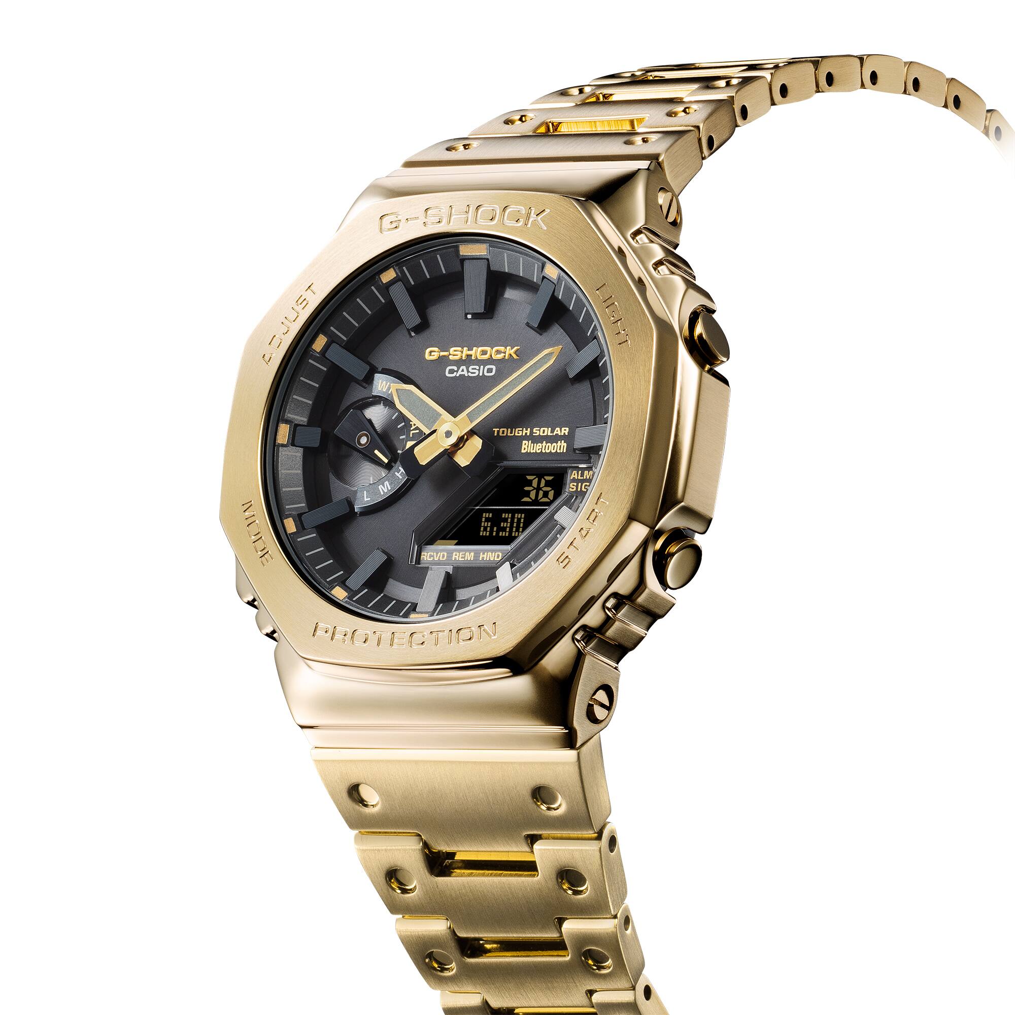 Casio G-Shock Black Dial Gold Stainless Steel Men’s Watch | GM-B2100GD-9ADR