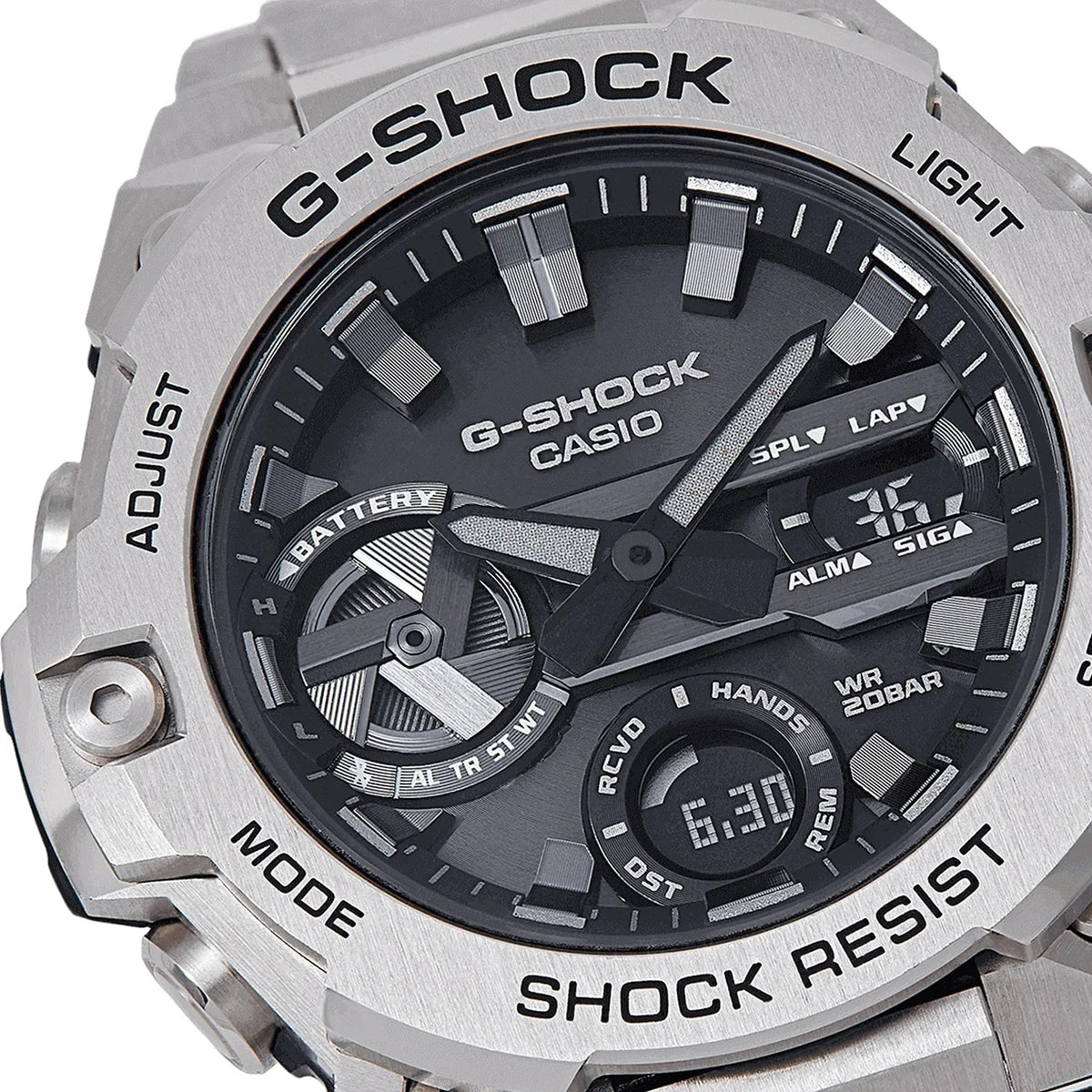 Casio G-Shock Black Dial Automatic Stainless Steel Men’s Watch | GST-B400D-1ADR
