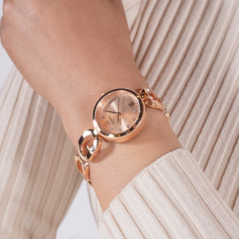 Guess Rose Gold Tone Analog Women's Watch | GW0759L3