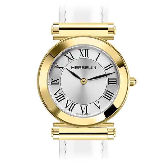 HERBELIN Antares Round Gold & Silver Women's Watch Head | H17443P01