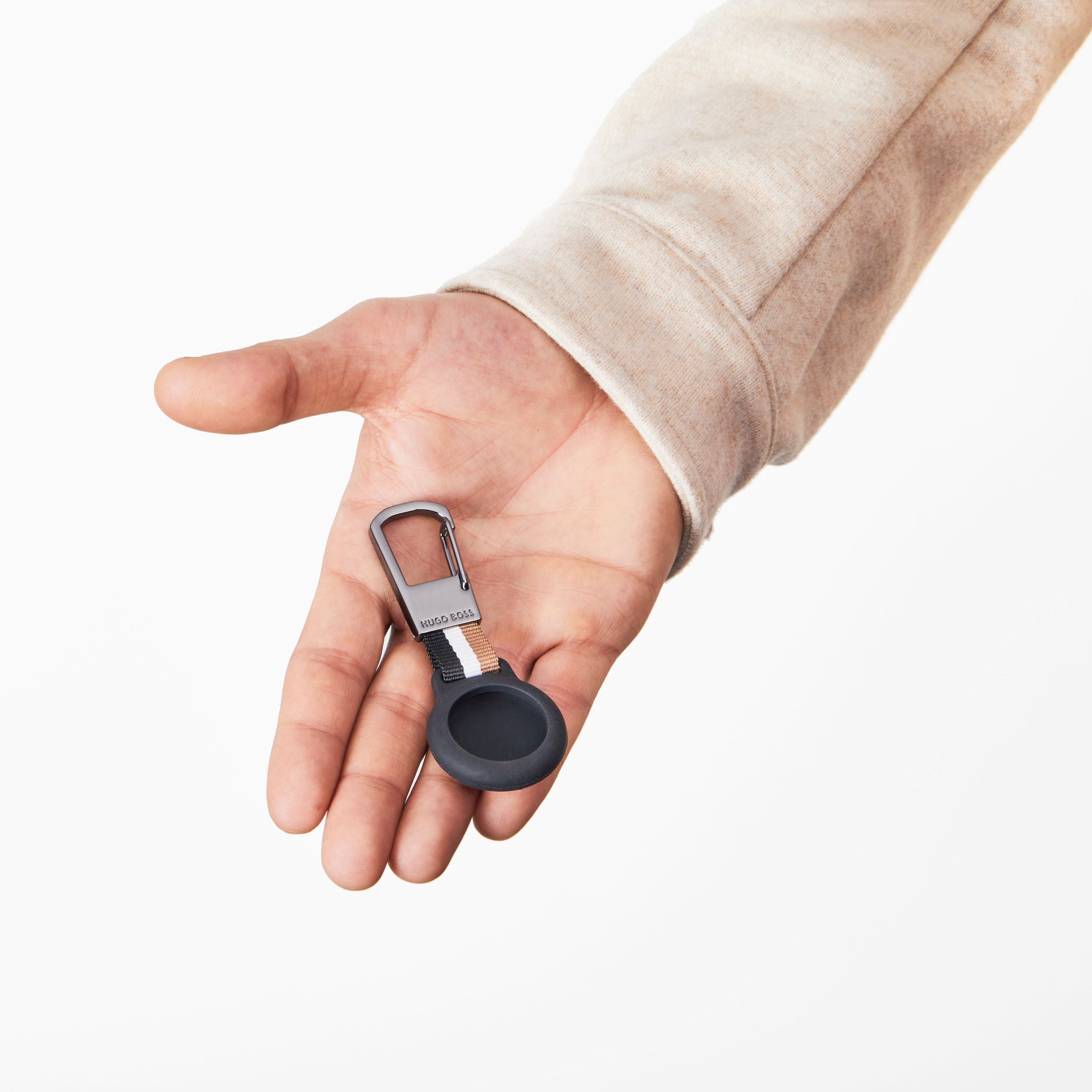 HUGO BOSS HAA363D-Key ring with AirTag holder Iconic