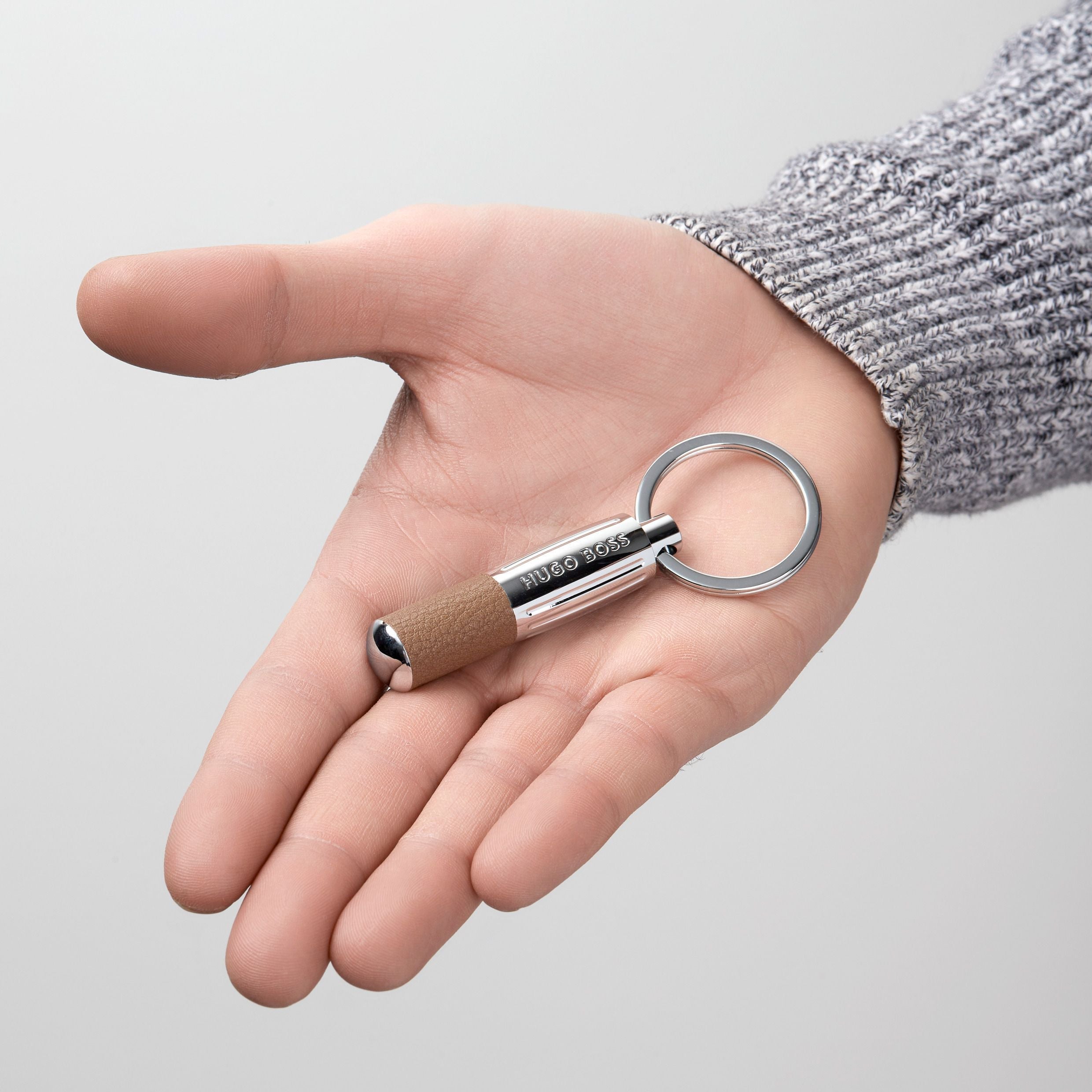 HUGO BOSS HAK410X-Key ring Pure Iconic Camel