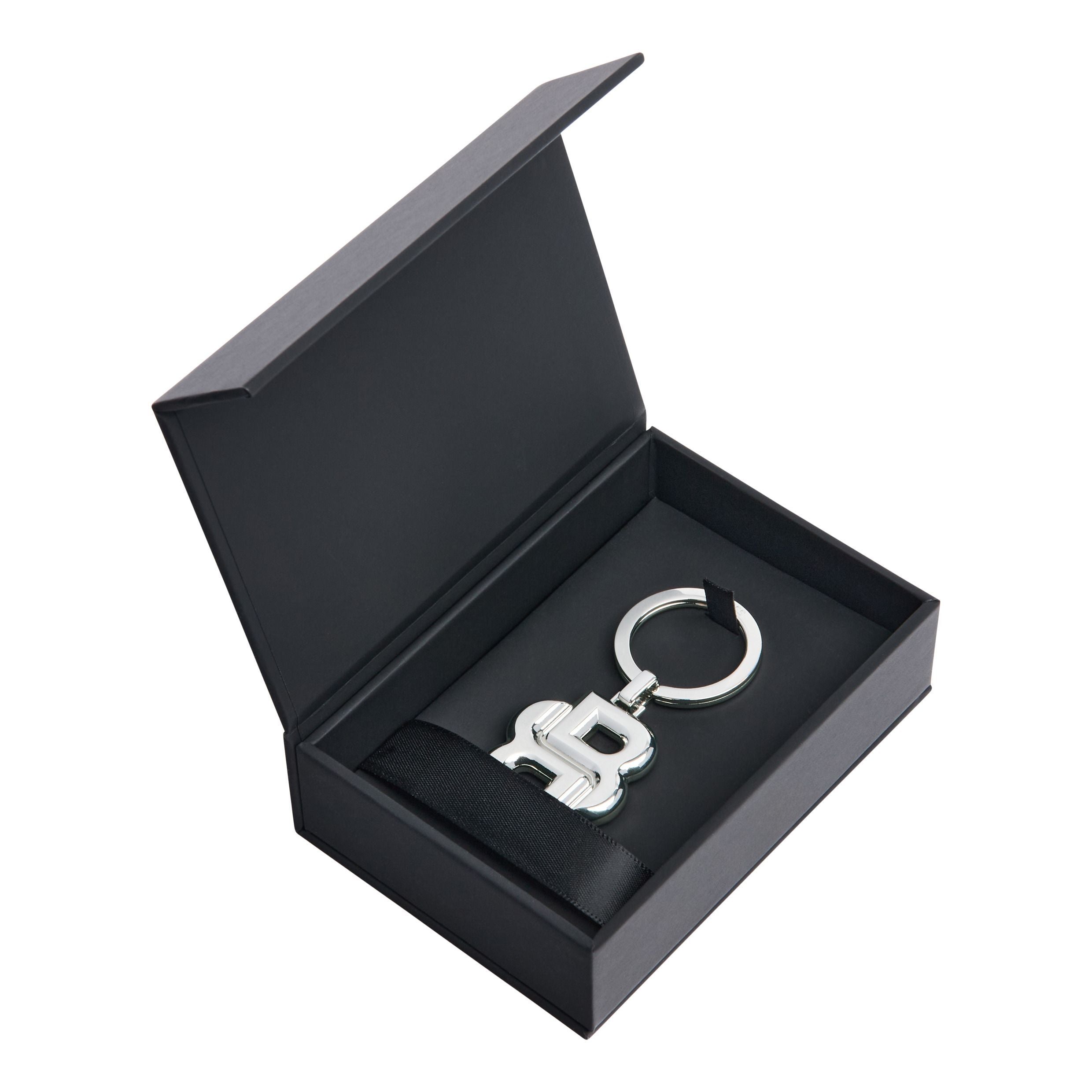 HUGO BOSS Key Ring Double B Shinny Chrome | HAK567B