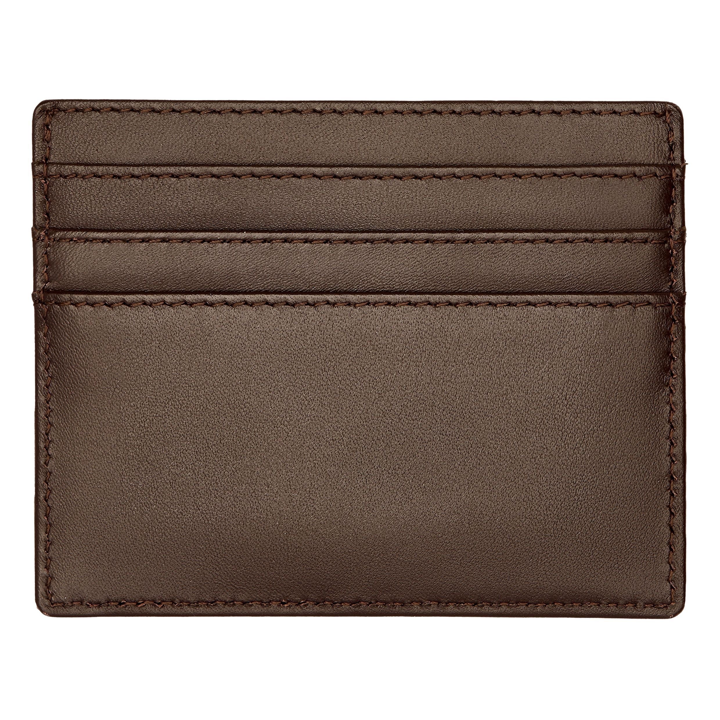 HUGO BOSS Classic Smooth Brown Card Holder | HLC403Y