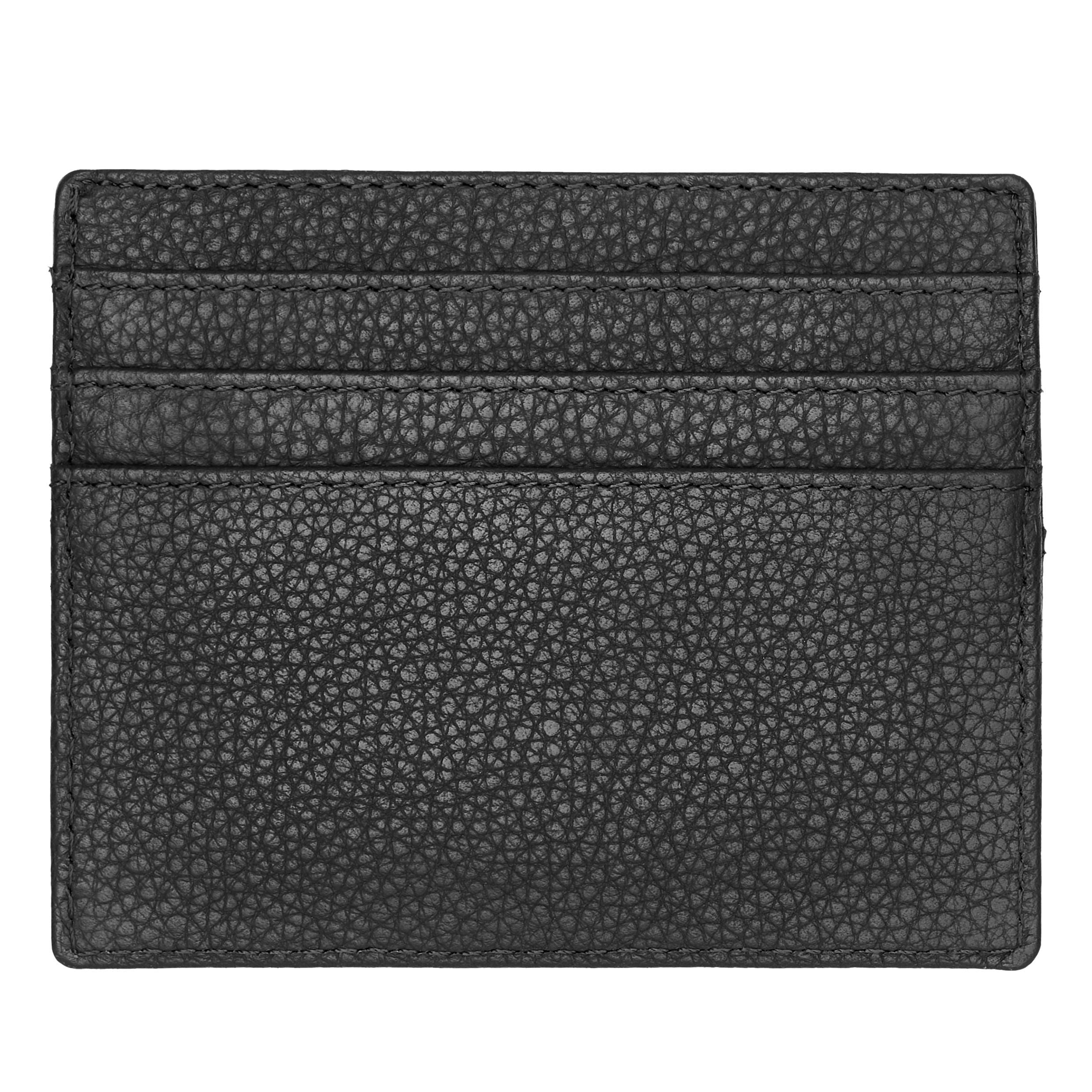HUGO BOSS Classic Grained Black Card Holder | HLC416A