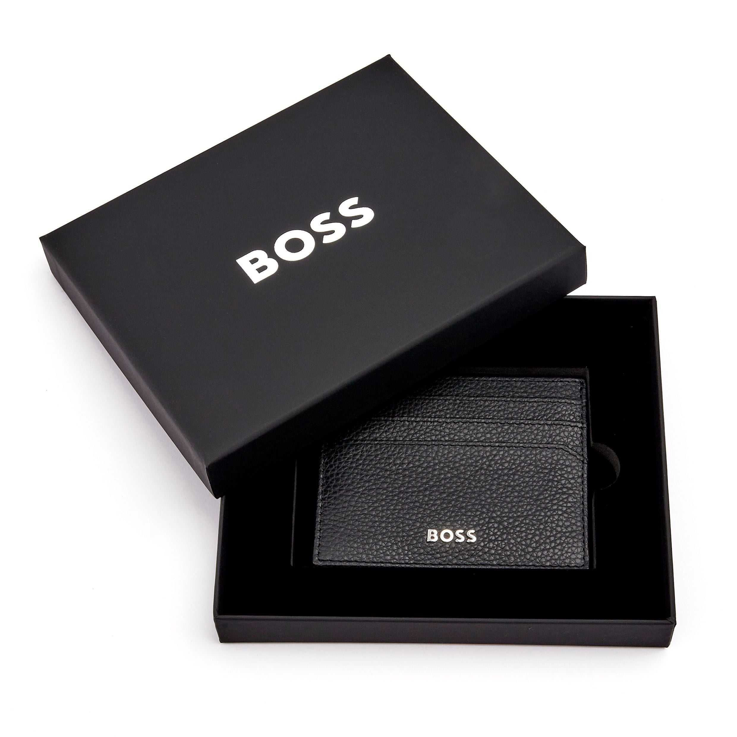 HUGO BOSS HLC416A-Card holder Classic Grained Black
