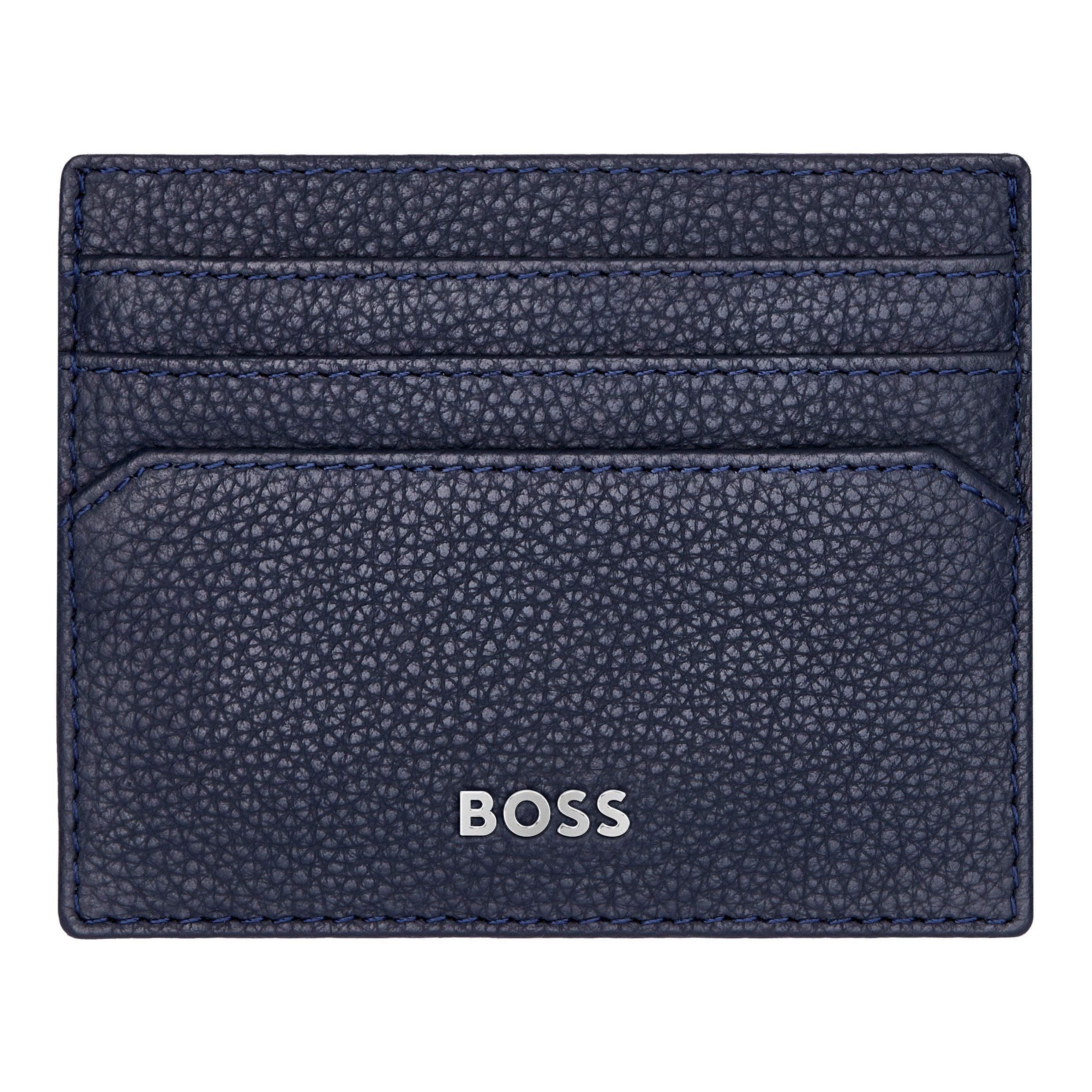 HUGO BOSS Classic Grained Navy Card Holder | HLC416N