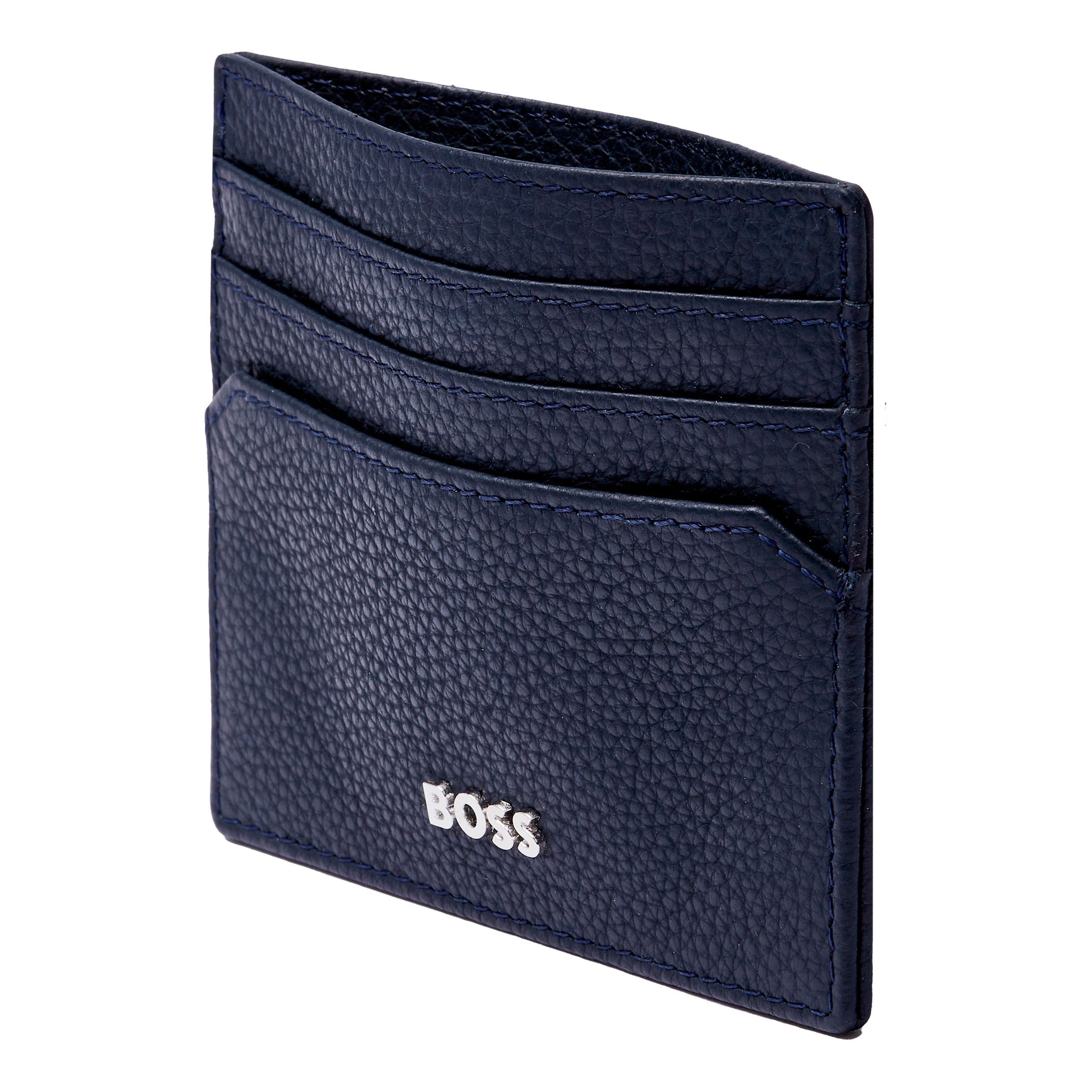 HUGO BOSS Classic Grained Navy Card Holder | HLC416N
