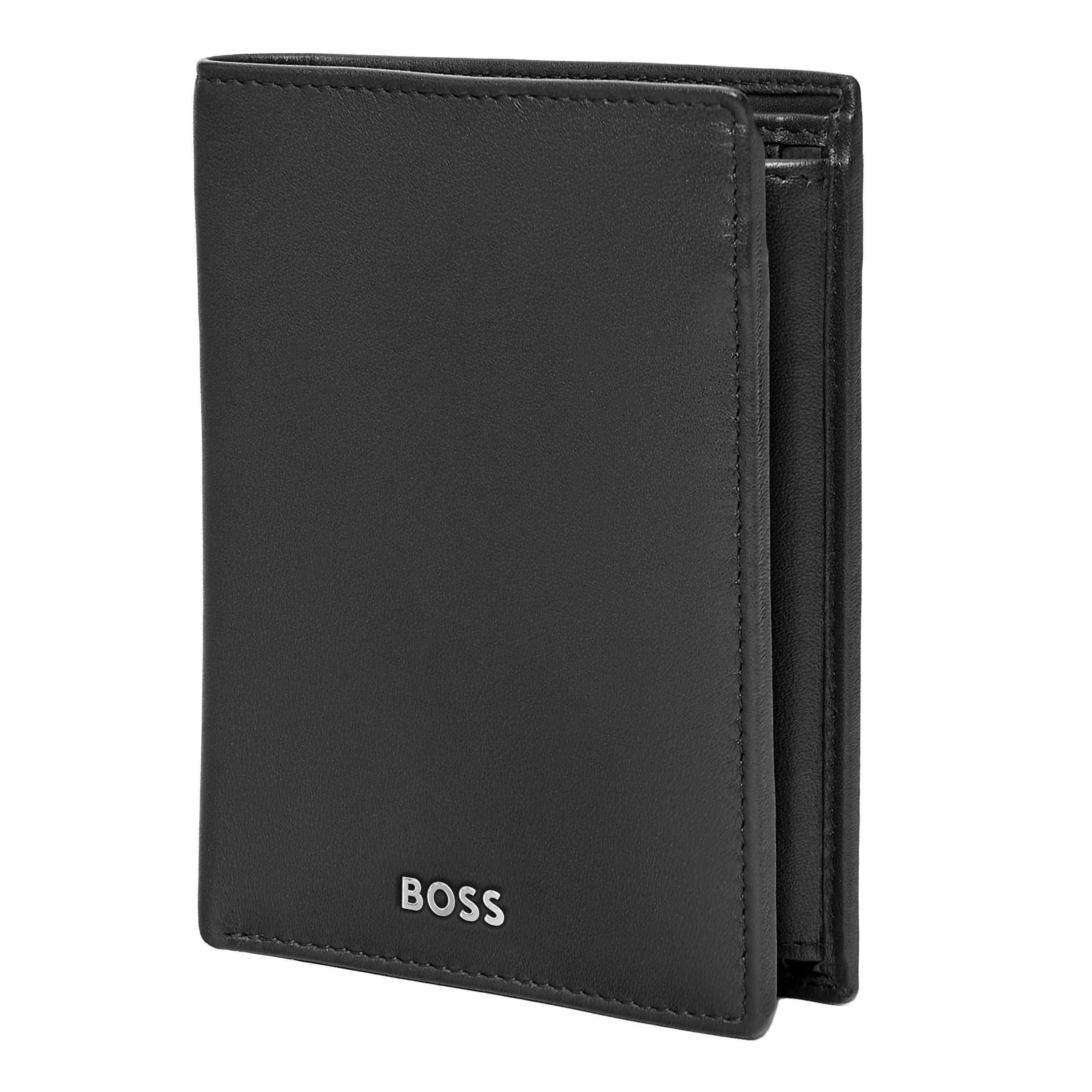 HUGO BOSS HLG403A - Card holder with flap and money pocket Classic Smooth Black