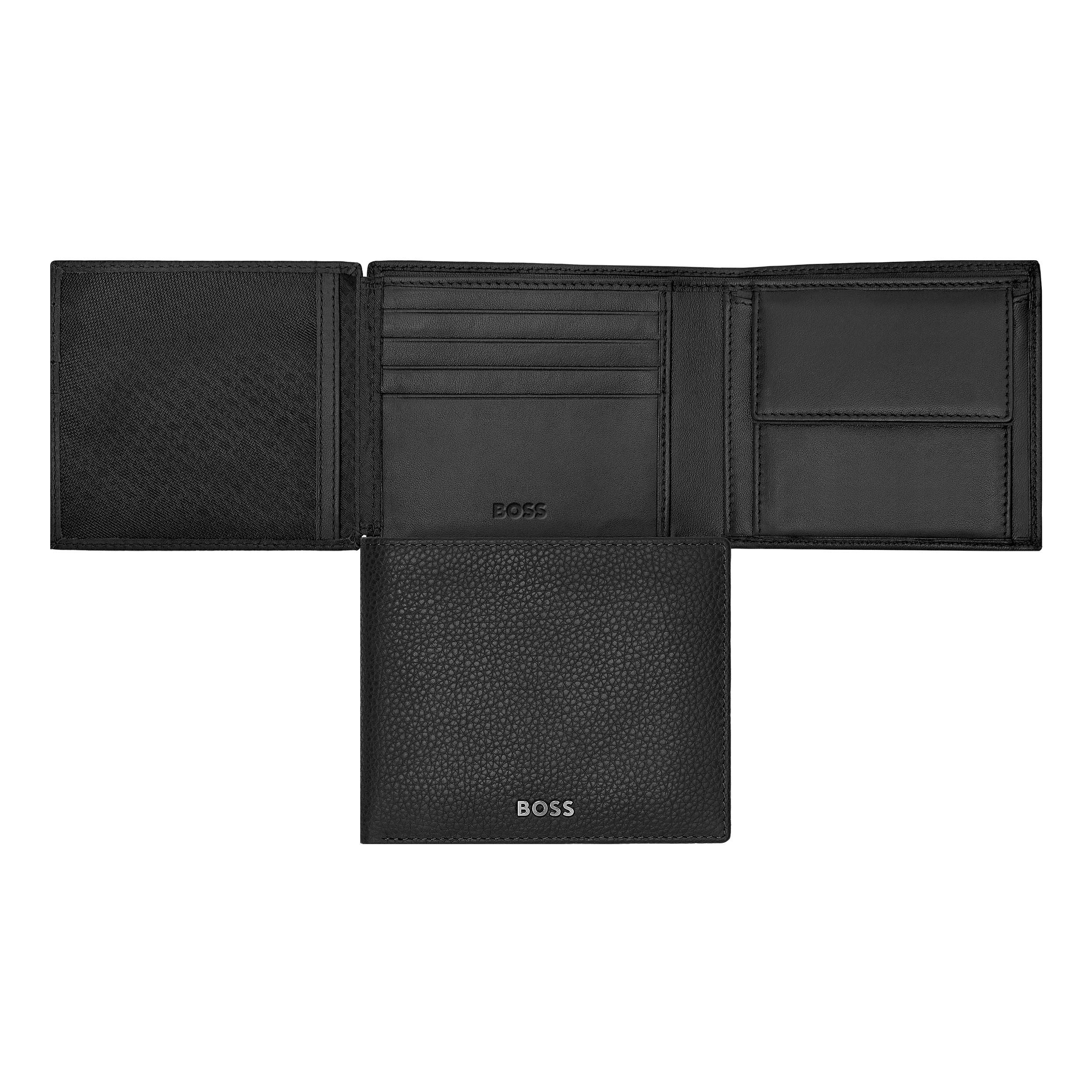 HUGO BOSS HLN416A - Money wallet with flap Classic Grained Black