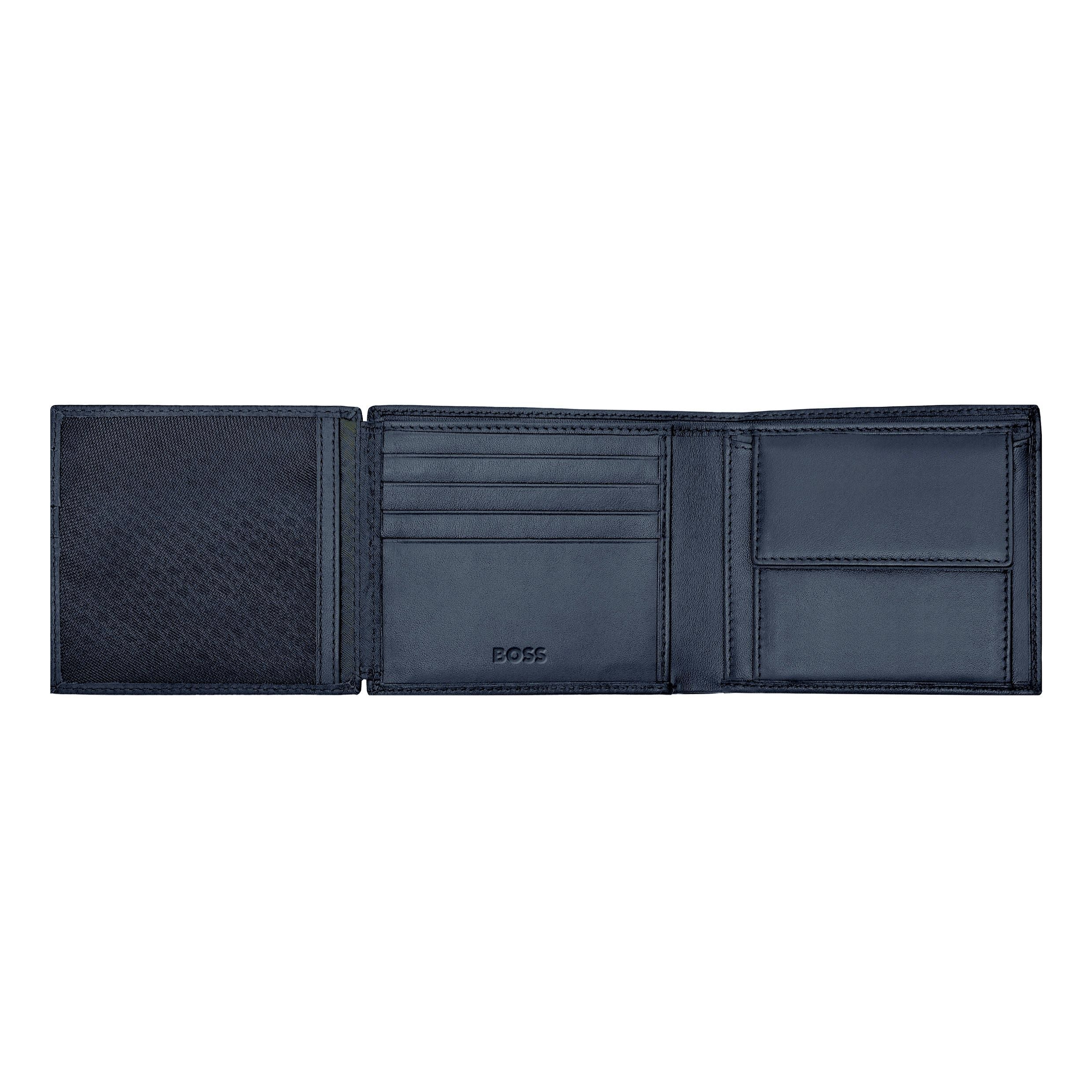 HUGO BOSS HLN416N - Money wallet with flap Classic Grained Navy