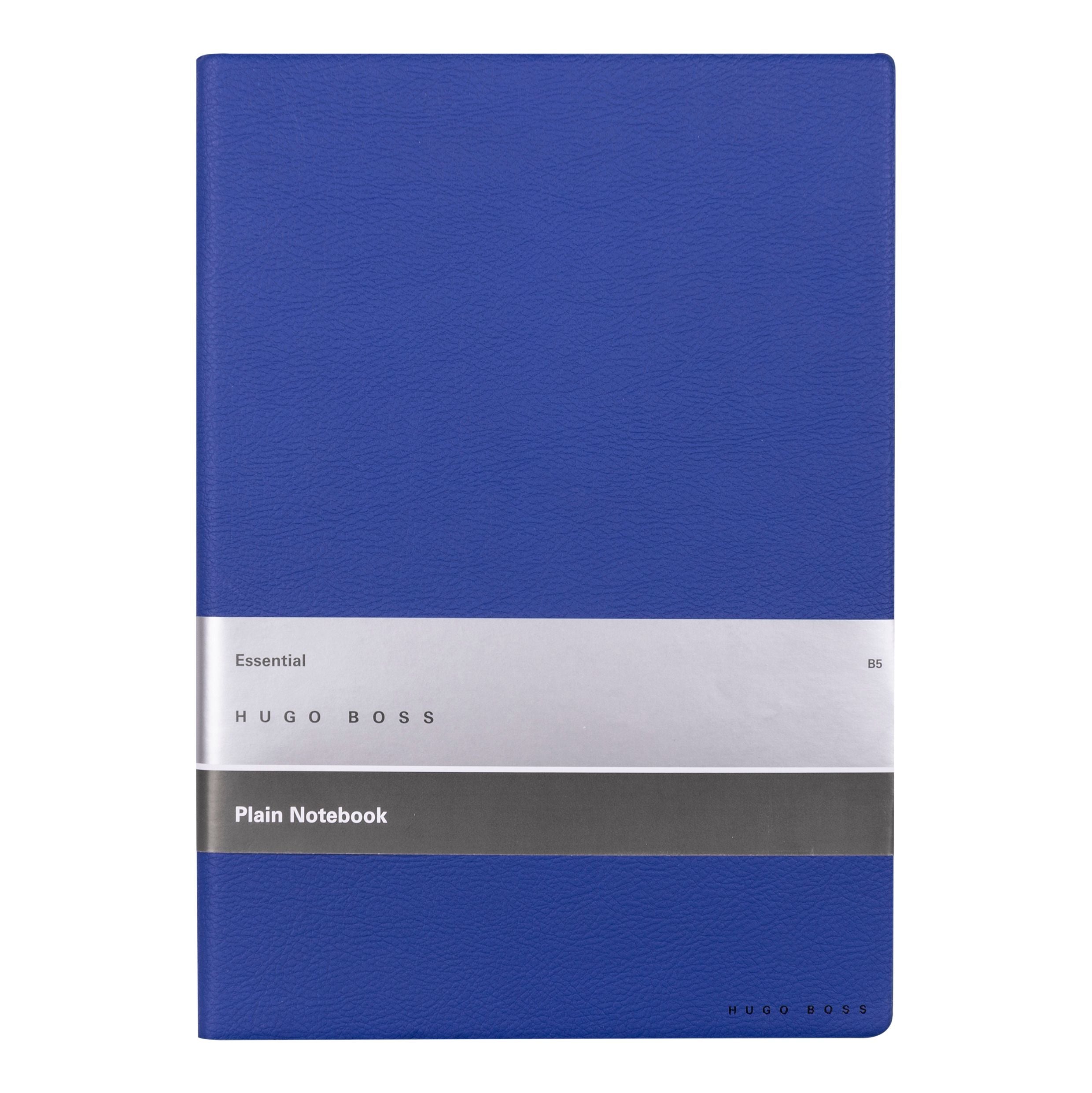 HUGO BOSS Notebook B5 Essential Storyline Blue Plain | HNB121SP