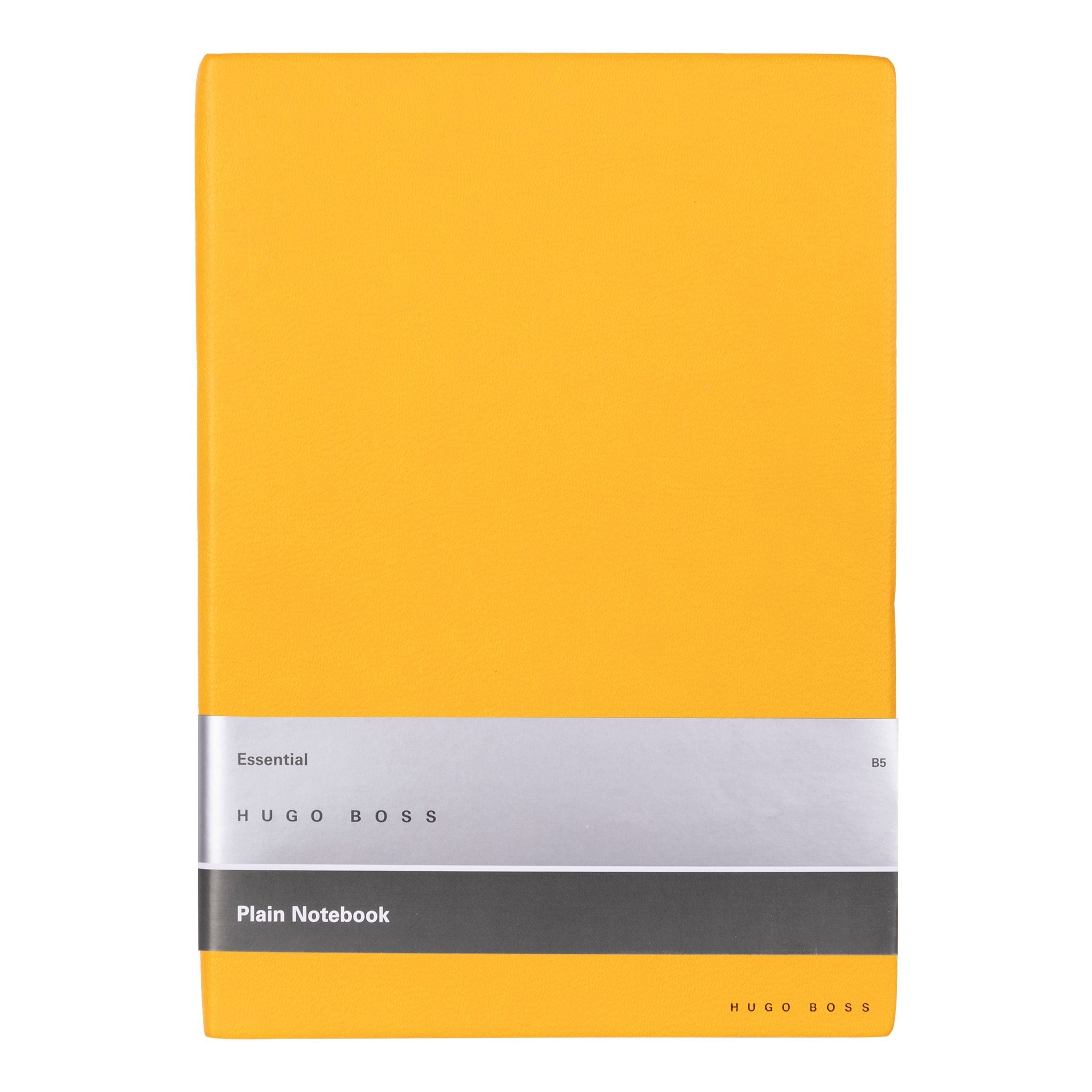 HUGO BOSS Notebook B5 Essential Storyline Yellow Plain | HNB121SP