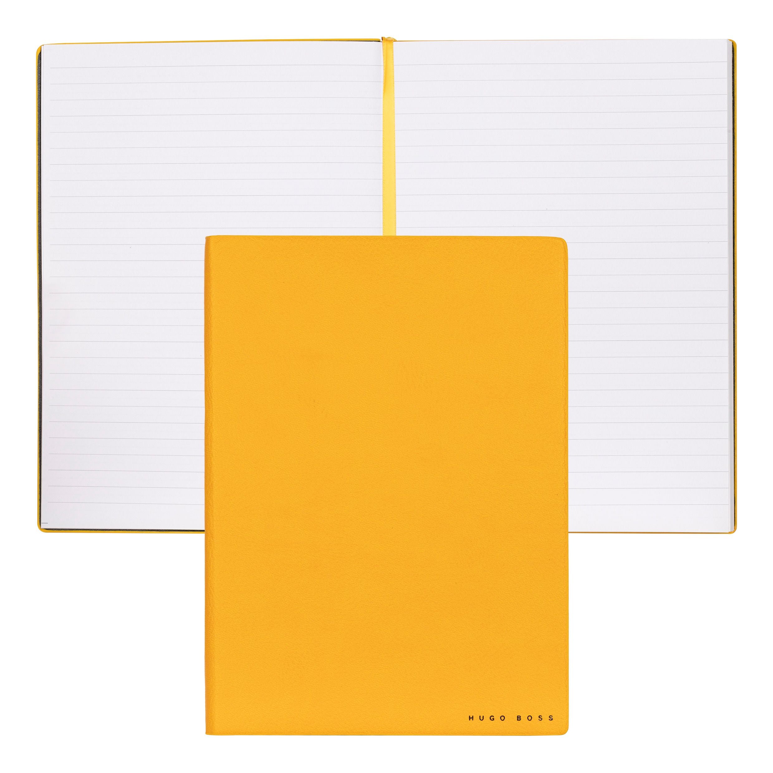HUGO BOSS Notebook A5 Essential Storyline Yellow Lined | HNH121SL