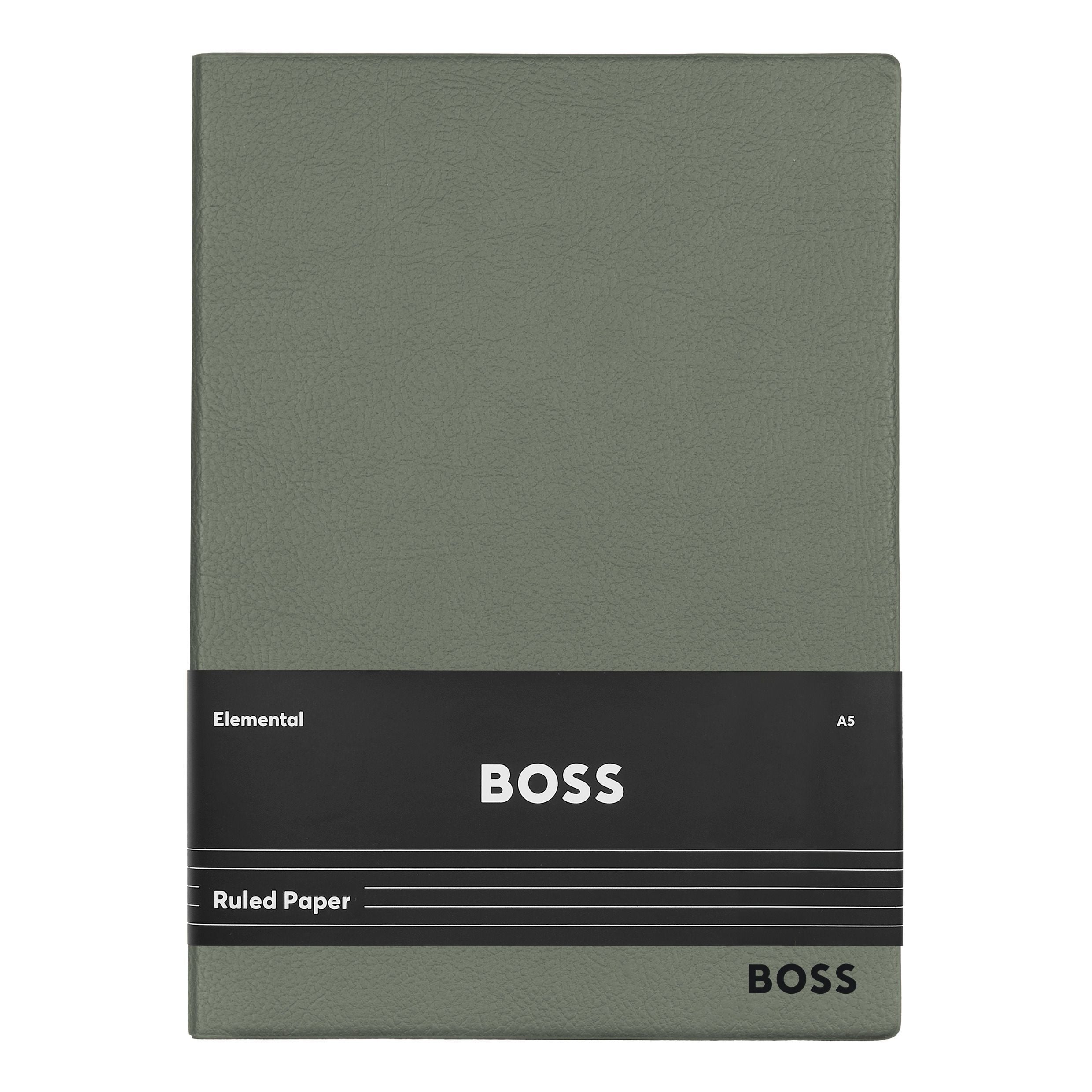 HUGO BOSS Notebook A5 Essential Storyline Khaki Lined | HNH121TL