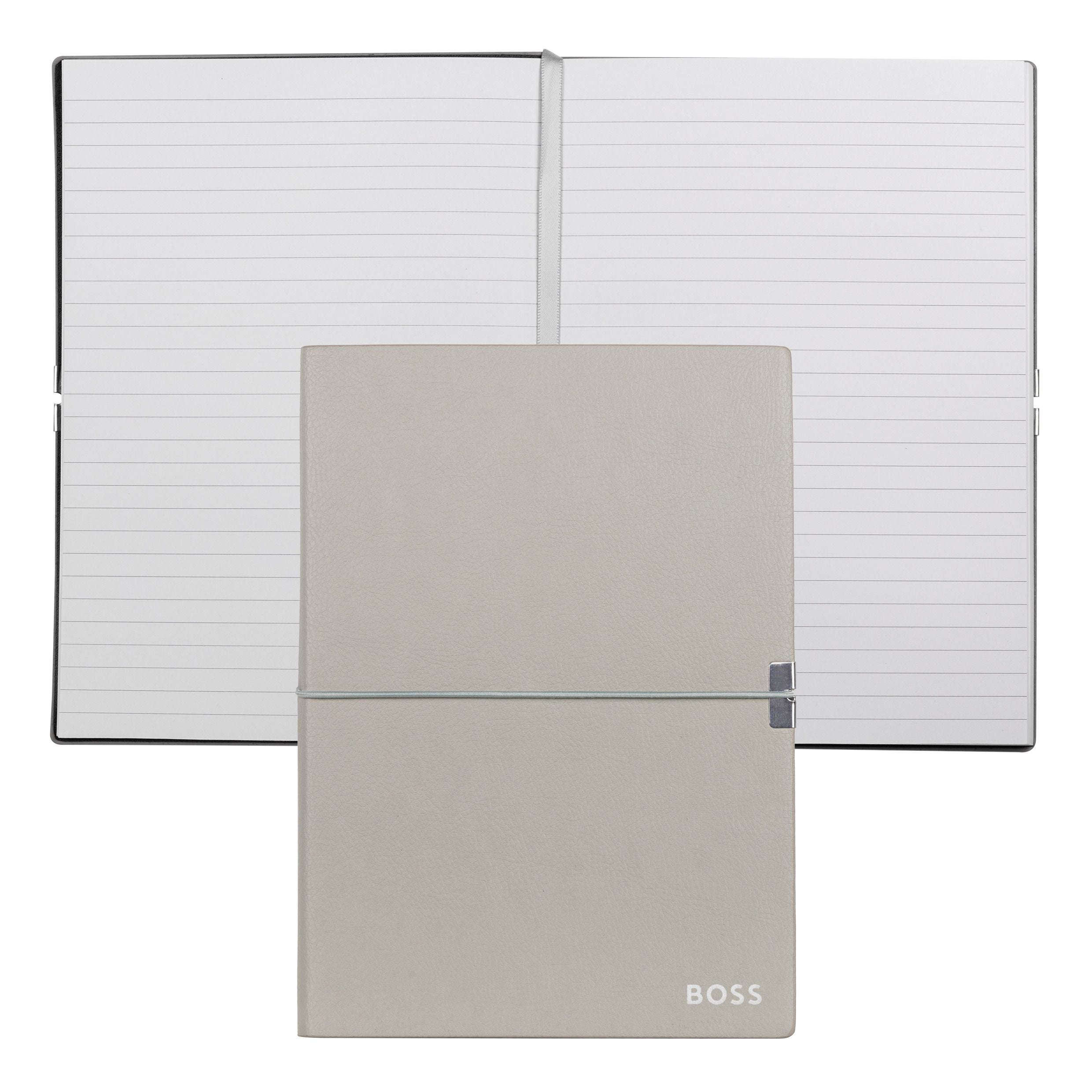 HUGO BOSS Notebook A5 Elegance Storyline Grey Lined | HNH124KL