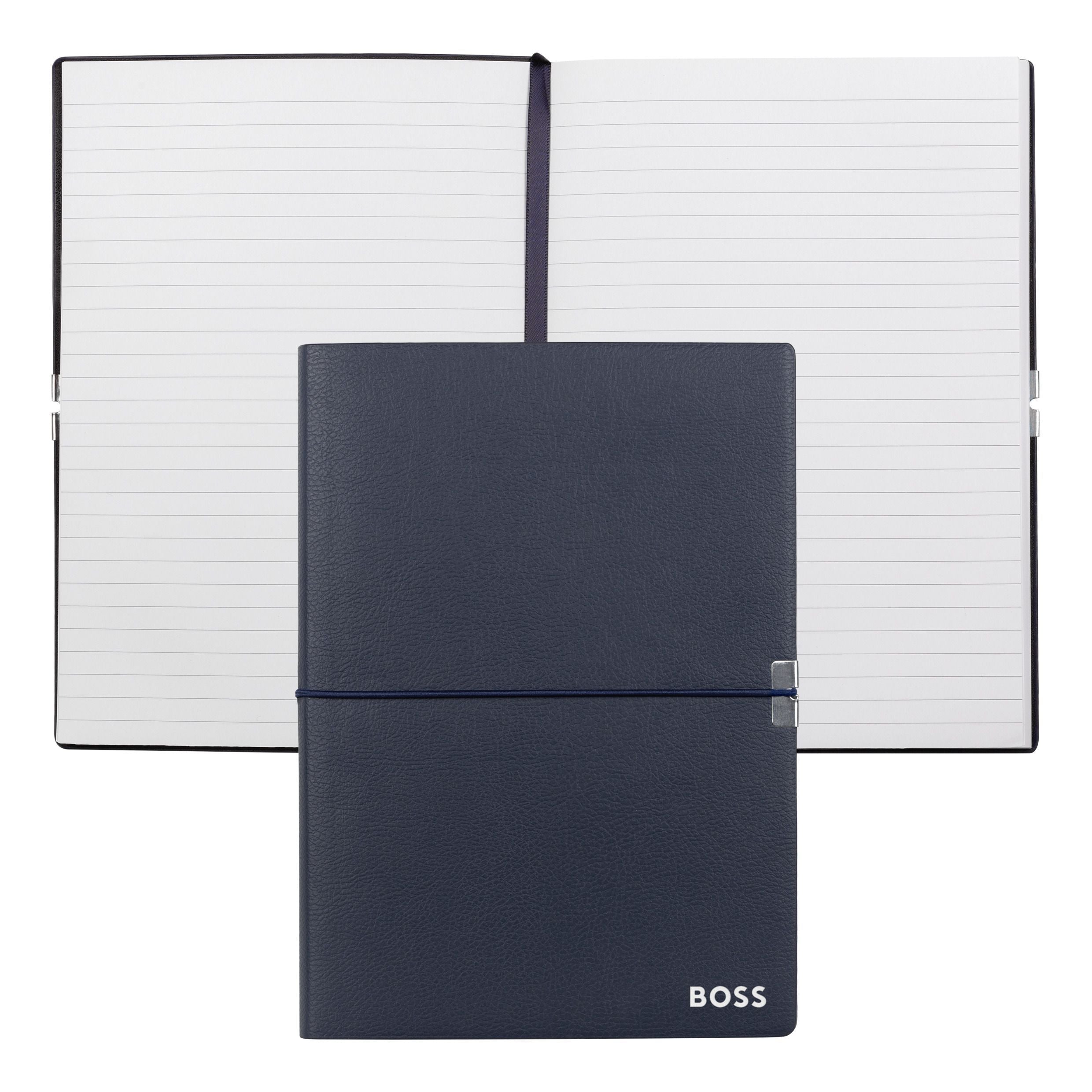 HUGO BOSS Notebook A5 Elegance Storyline Navy Lined | HNH124NL
