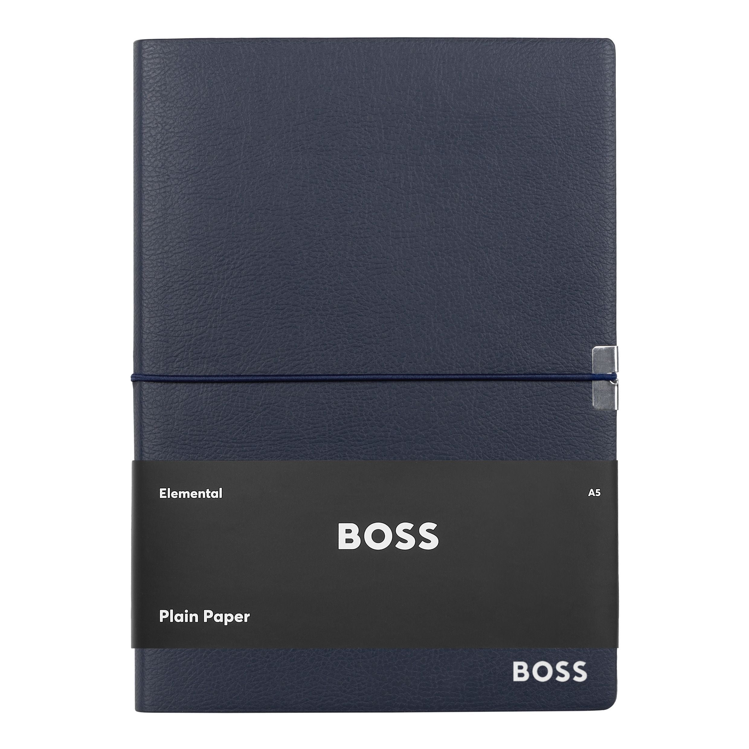 HUGO BOSS Notebook A5 Elegance Storyline Navy Plain | HNH124NP