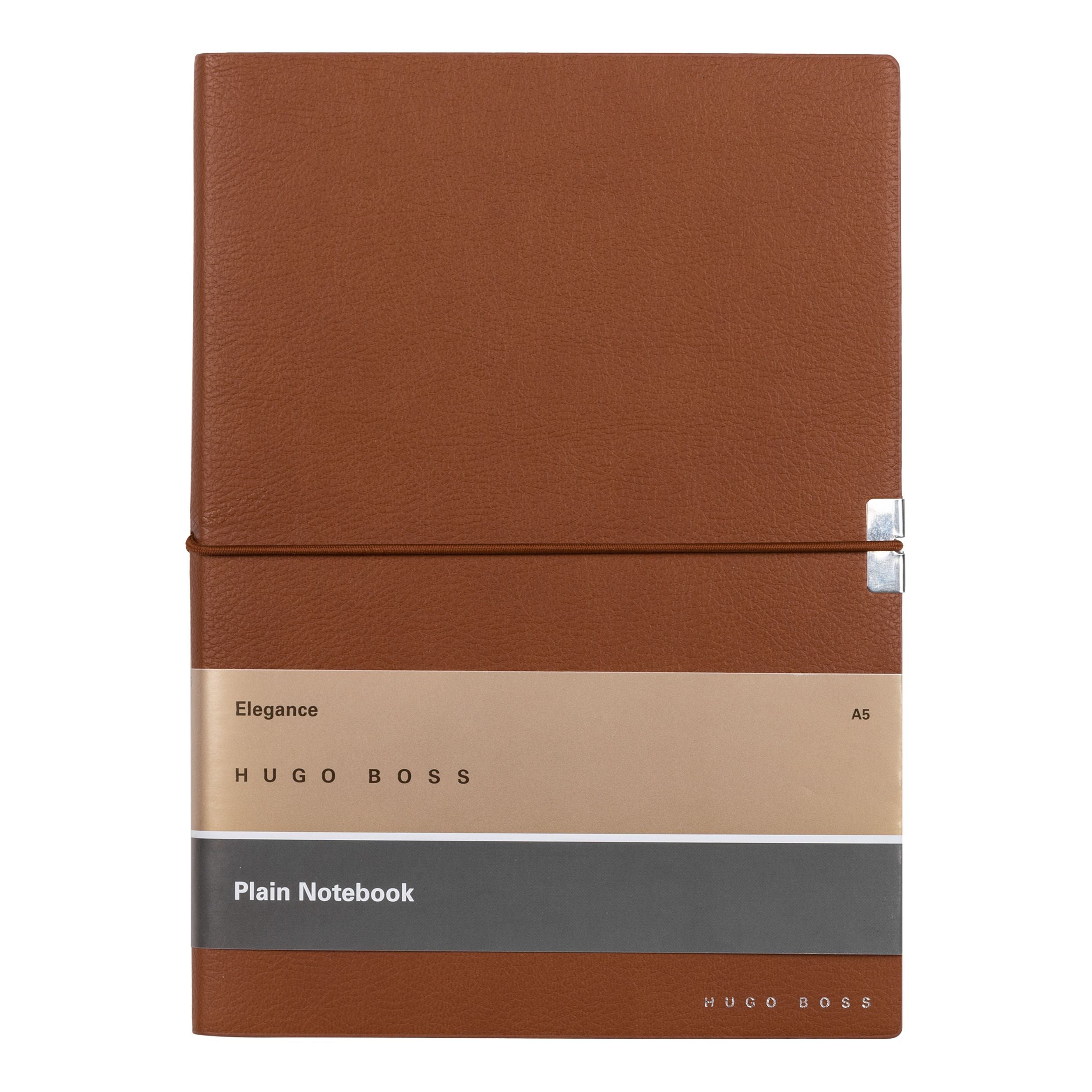 HUGO BOSS Notebook A5 Elegance Storyline Camel Plain | HNH124ZP