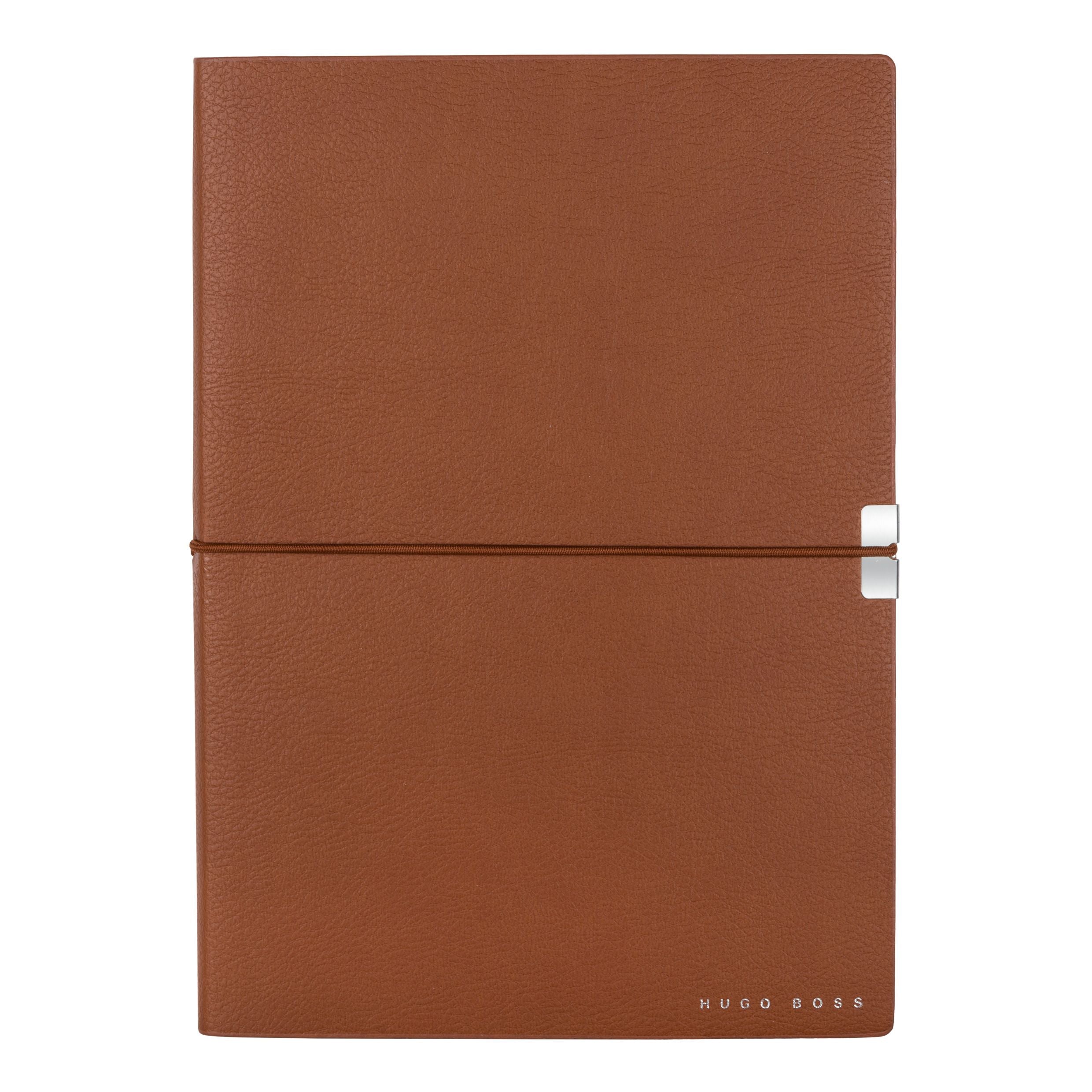 HUGO BOSS Notebook A5 Elegance Storyline Camel Plain | HNH124ZP