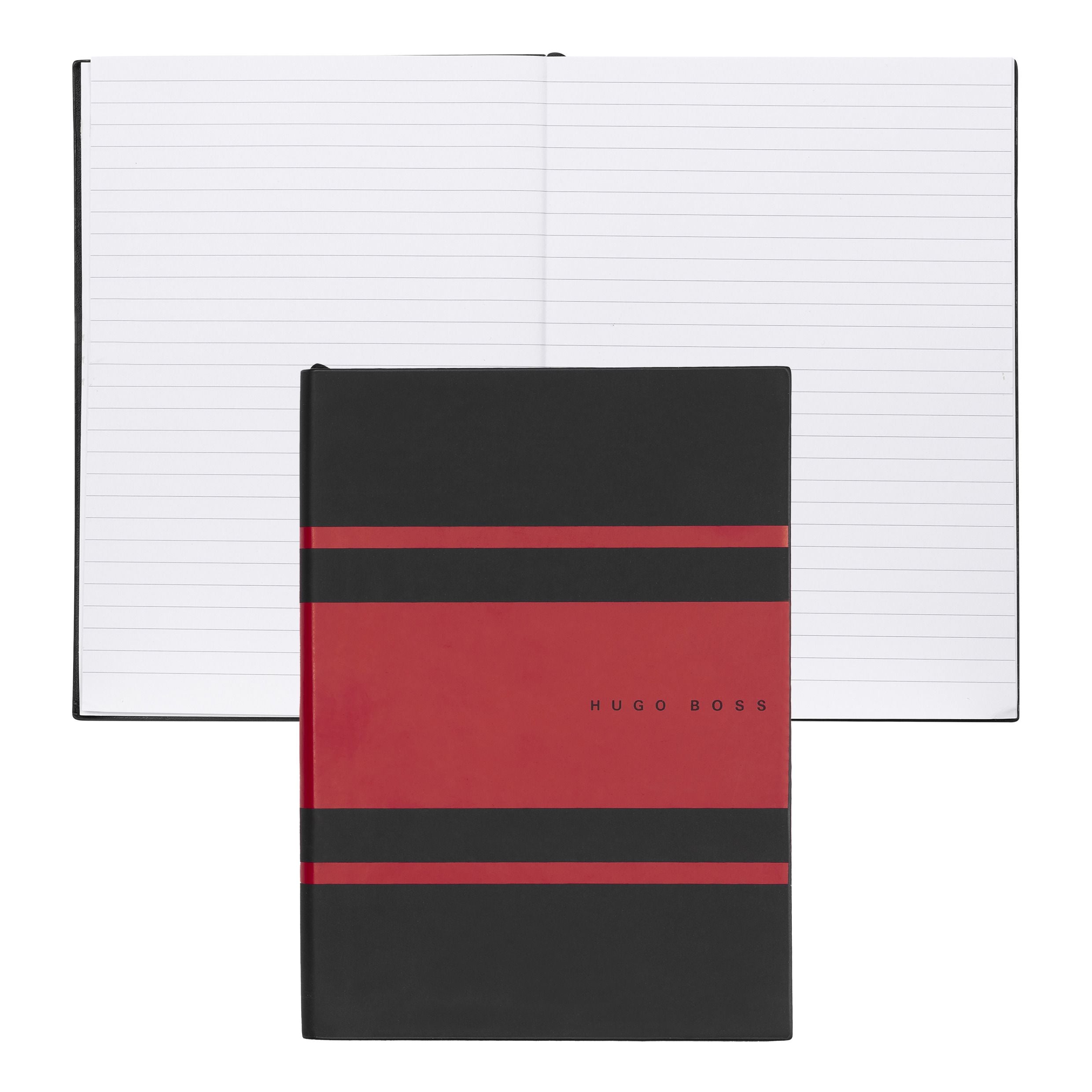 HUGO BOSS Notebook A5 Essential Gear Matrix Red Lined | HNH127PL