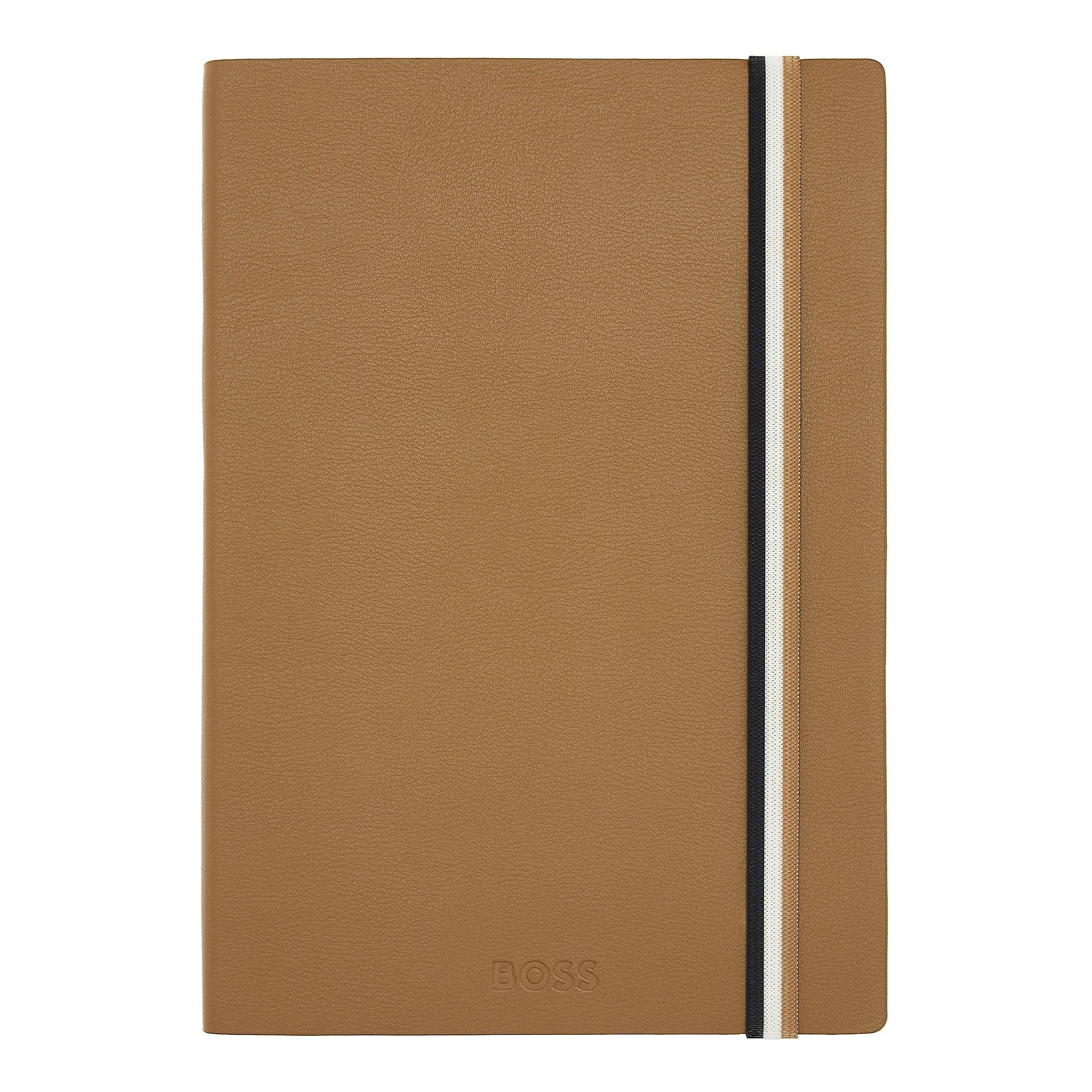 HUGO BOSS Notebook A5 Iconic Camel Lined | HNH321XL