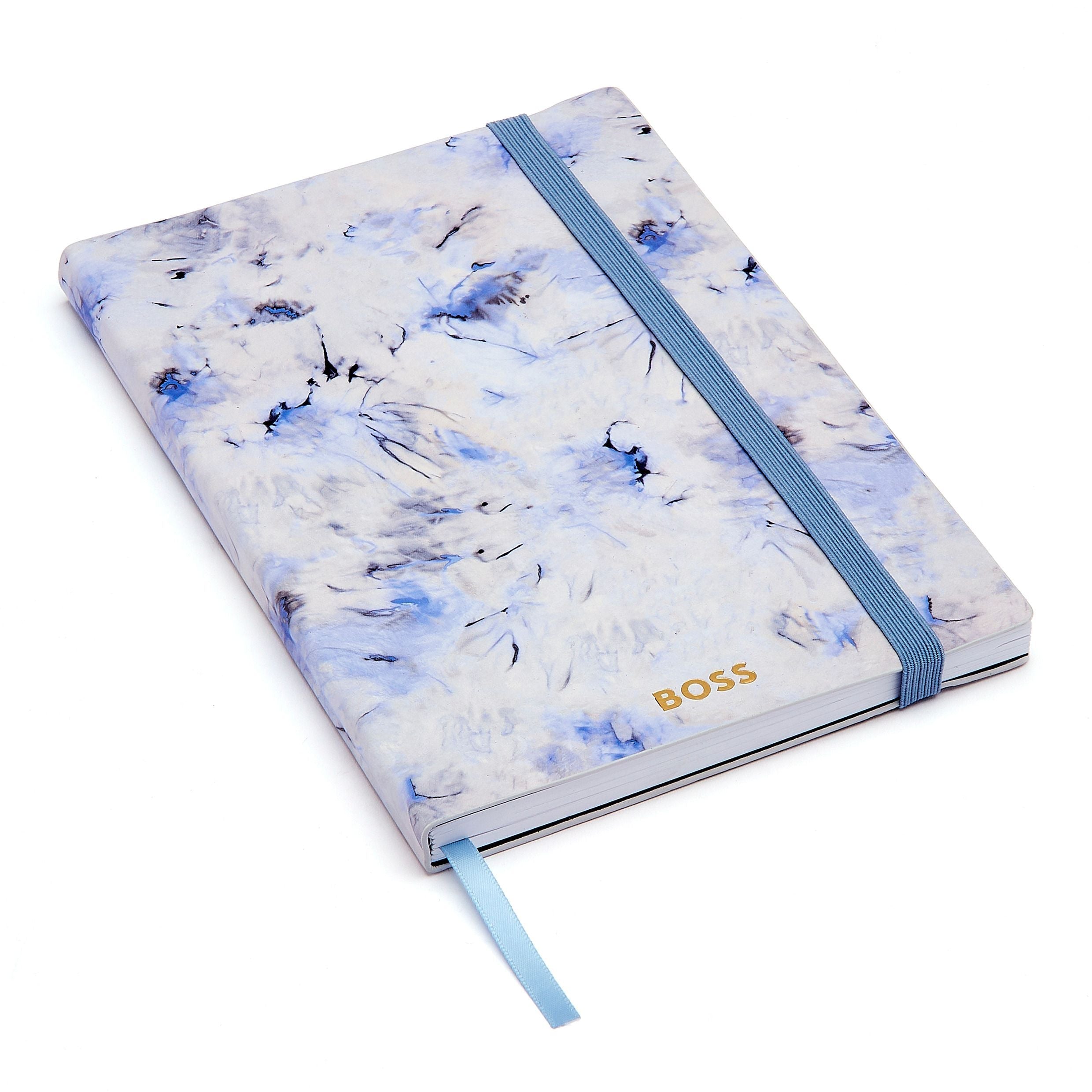 HUGO BOSS A5 Tie-dye Violet Flower Lined Notebook | HNH418WL