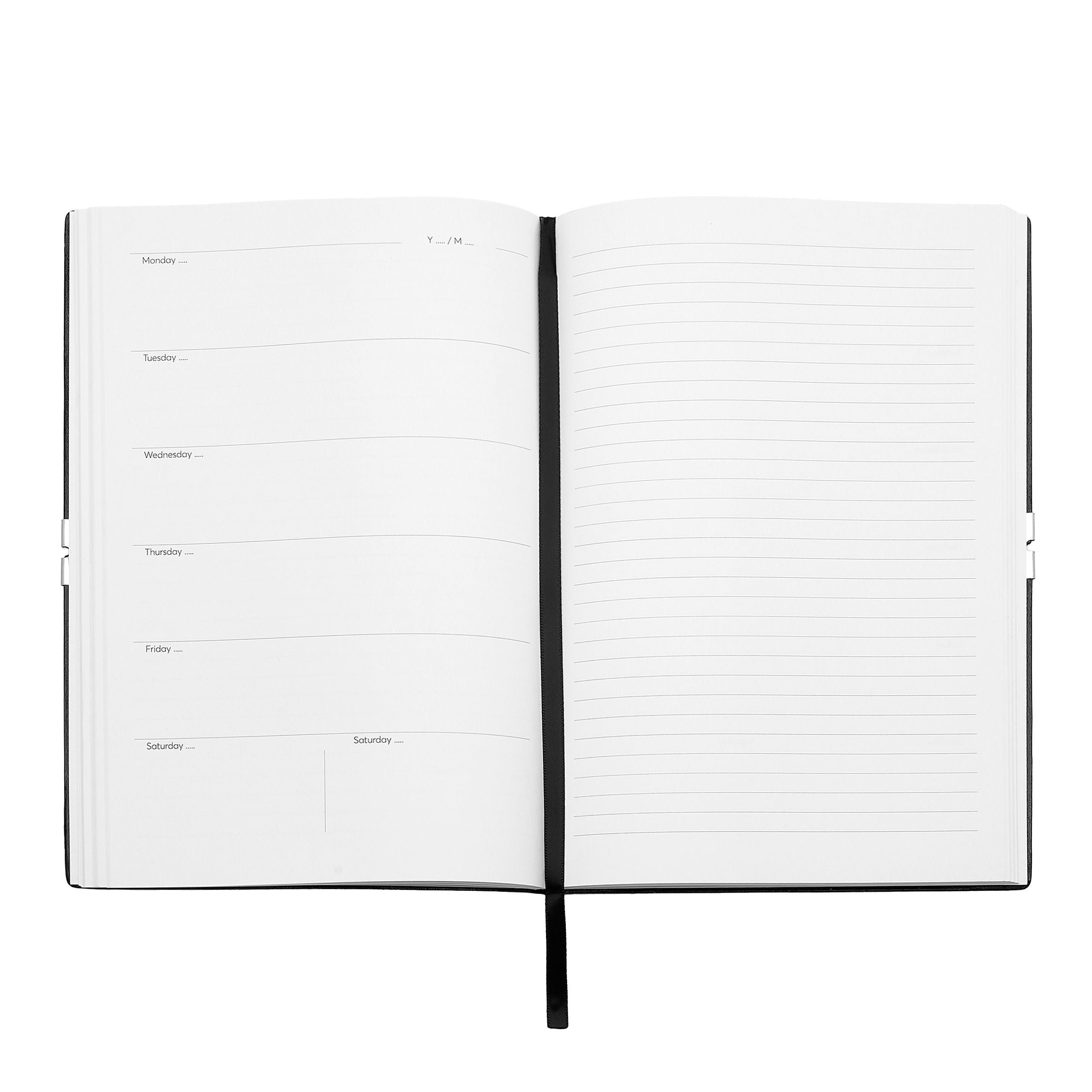 HUGO BOSS Notebook A5 Iconic Black Agenda | HNH421AA