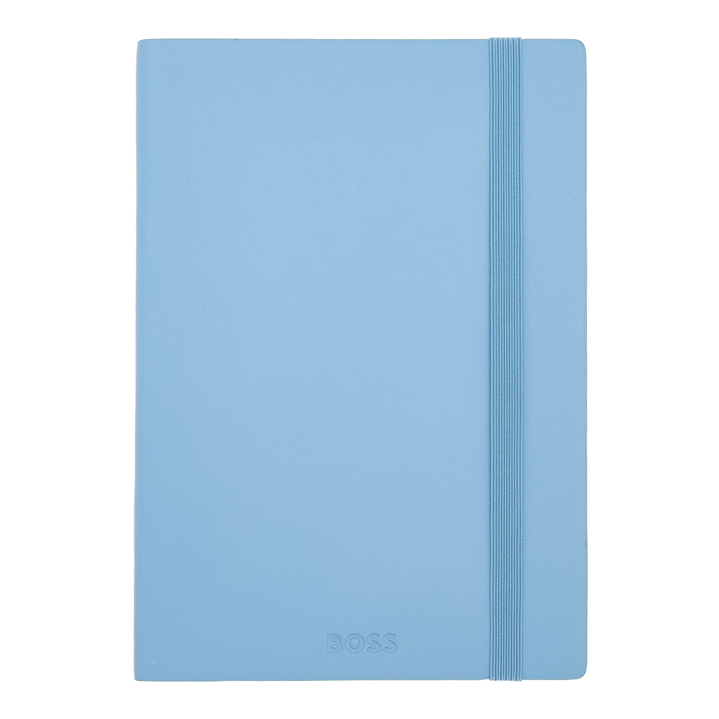 HUGO BOSS Notebook A5 Pastel Classic Light Blue Lined | HNH422ML