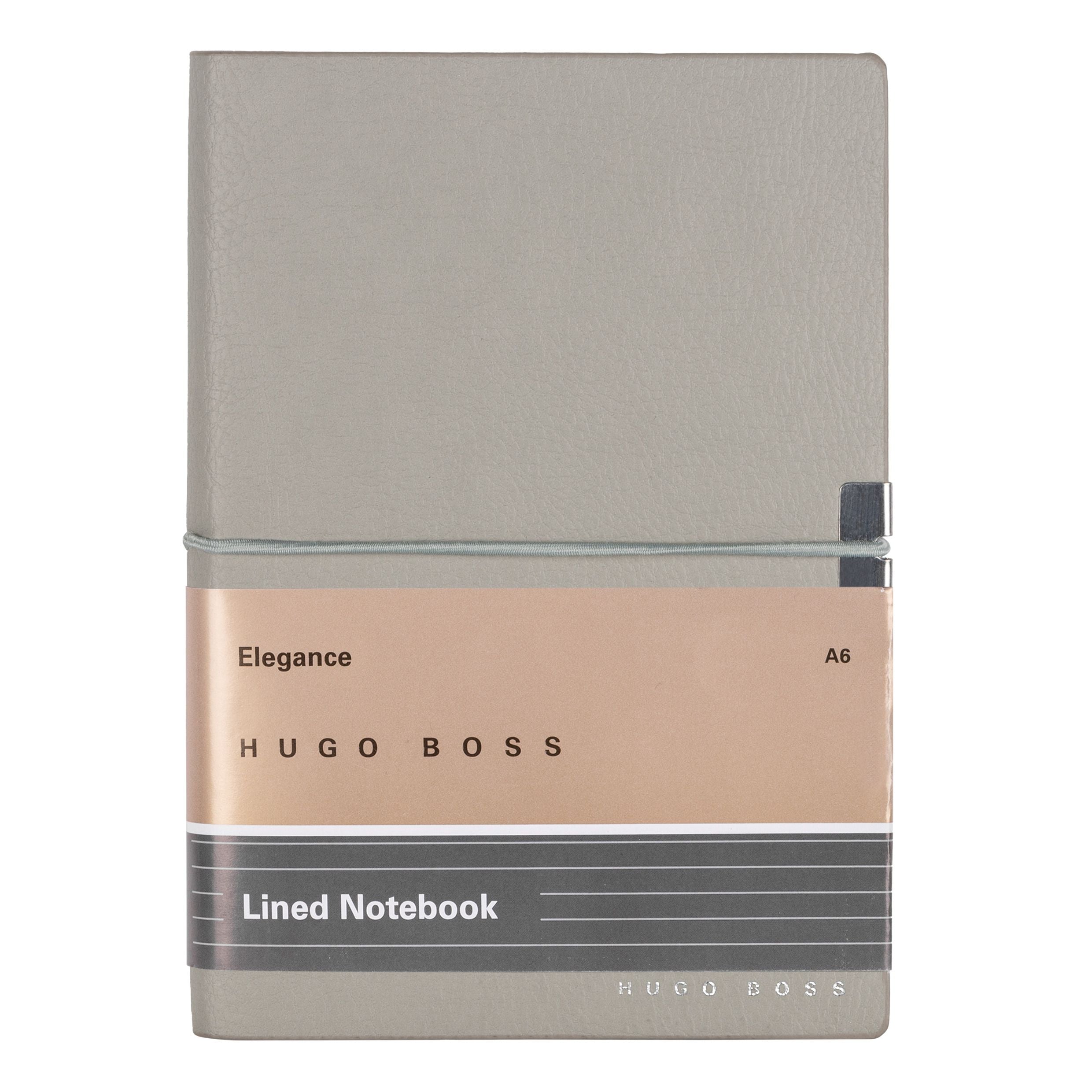 HUGO BOSS Notebook A6 Elegance Storyline Grey Lined | HNM124KL