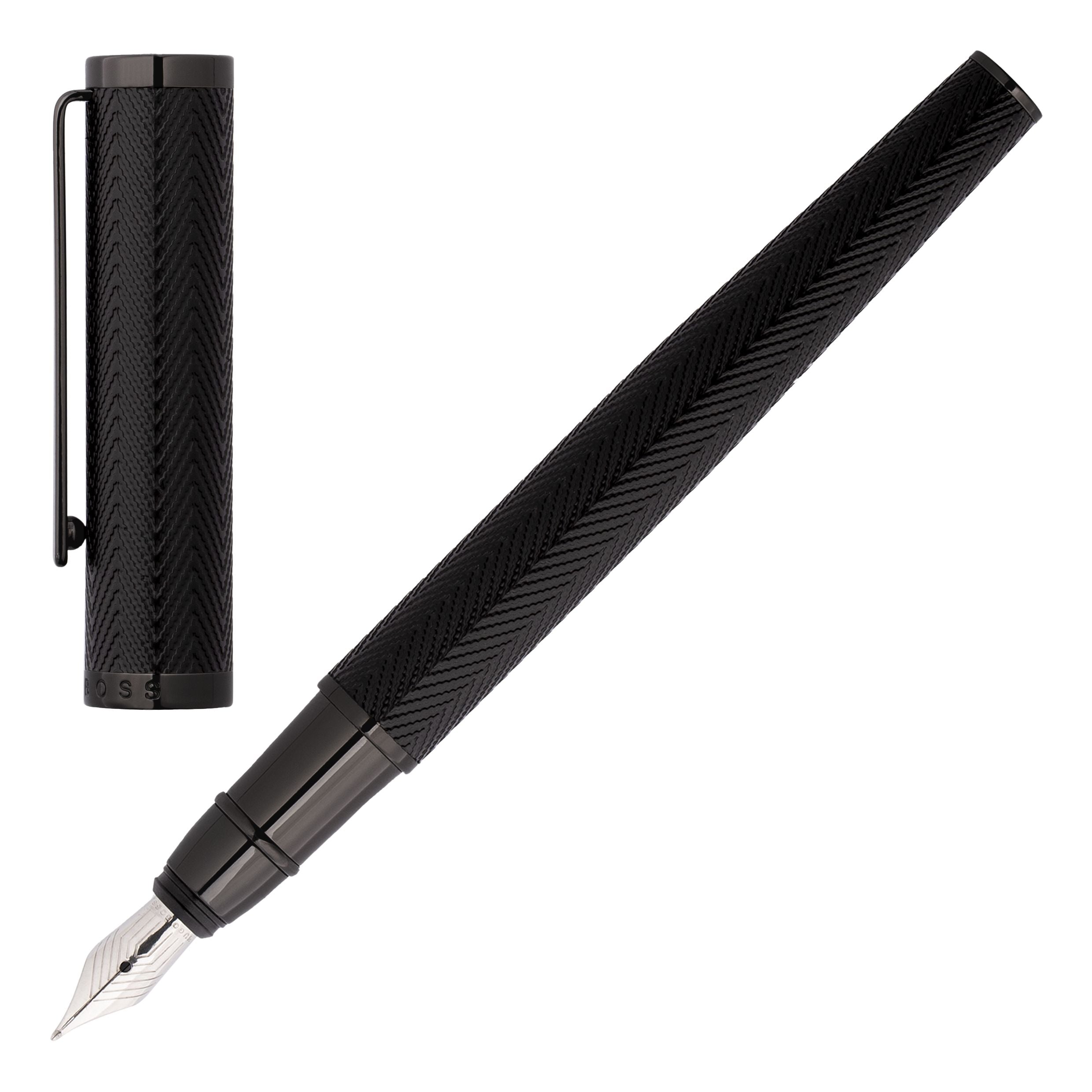 HUGO BOSS HSI1062D-Fountain pen Formation Herringbone Gun