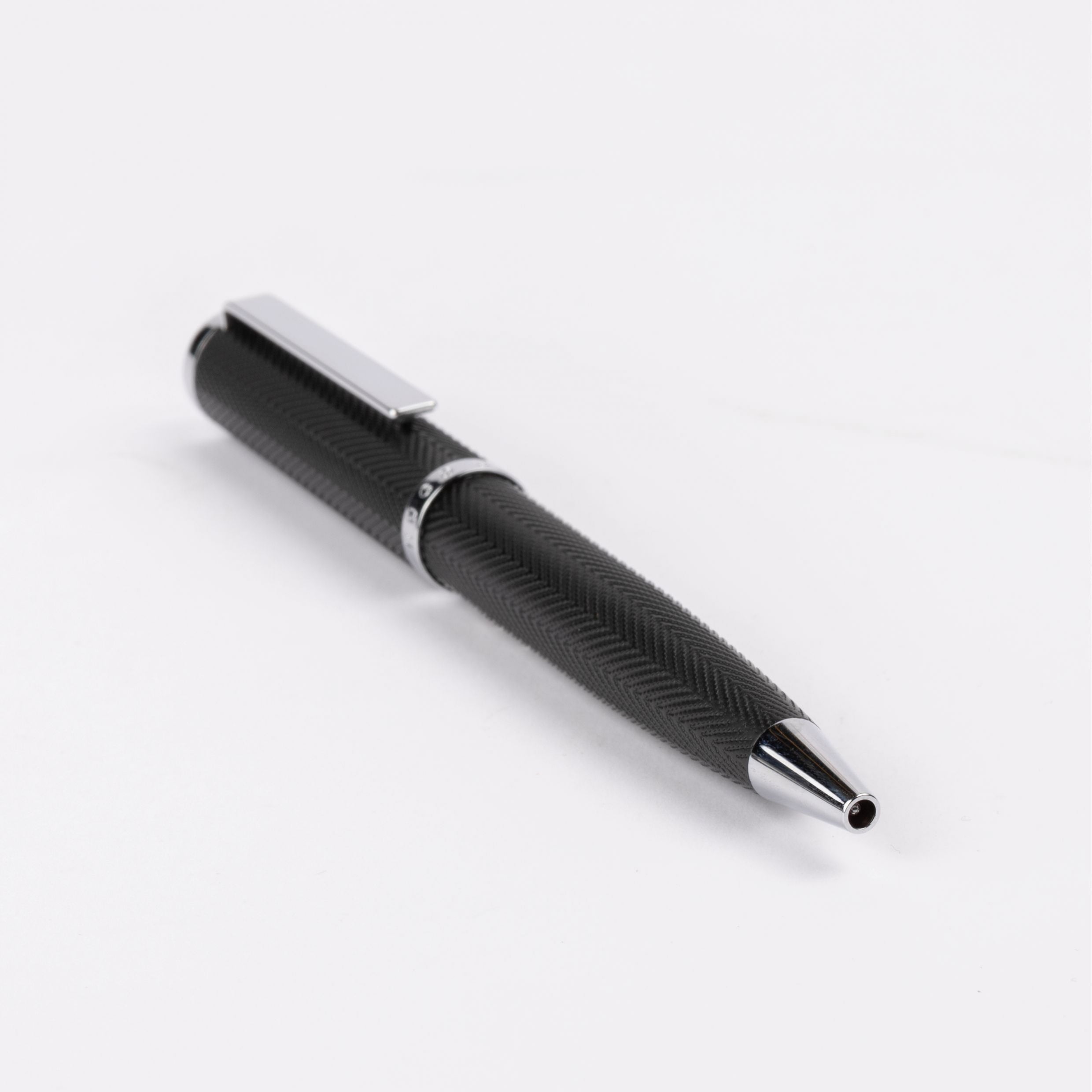 HUGO BOSS HSI1064B-Ballpoint pen Formation Herringbone Chrome
