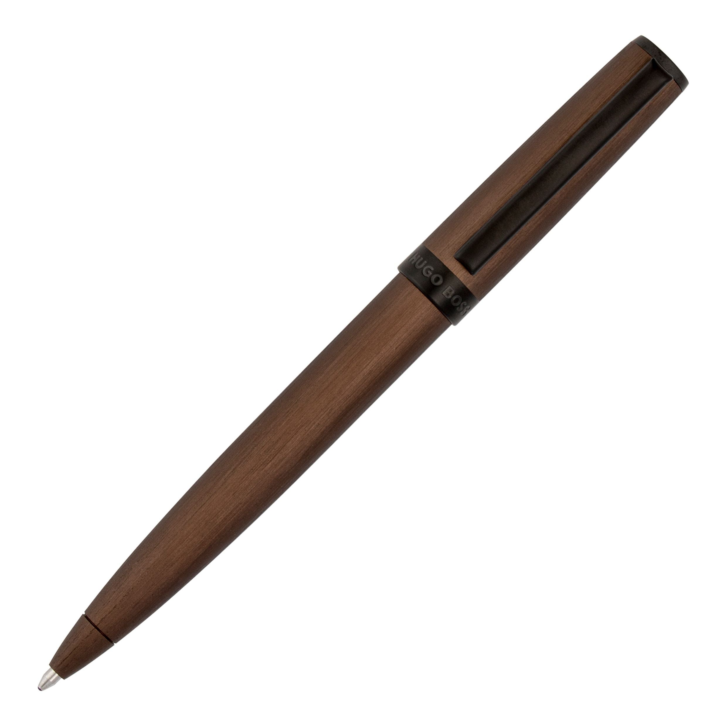HUGO BOSS Gear Brushed Khaki Ballpoint Pen | HSK4414T