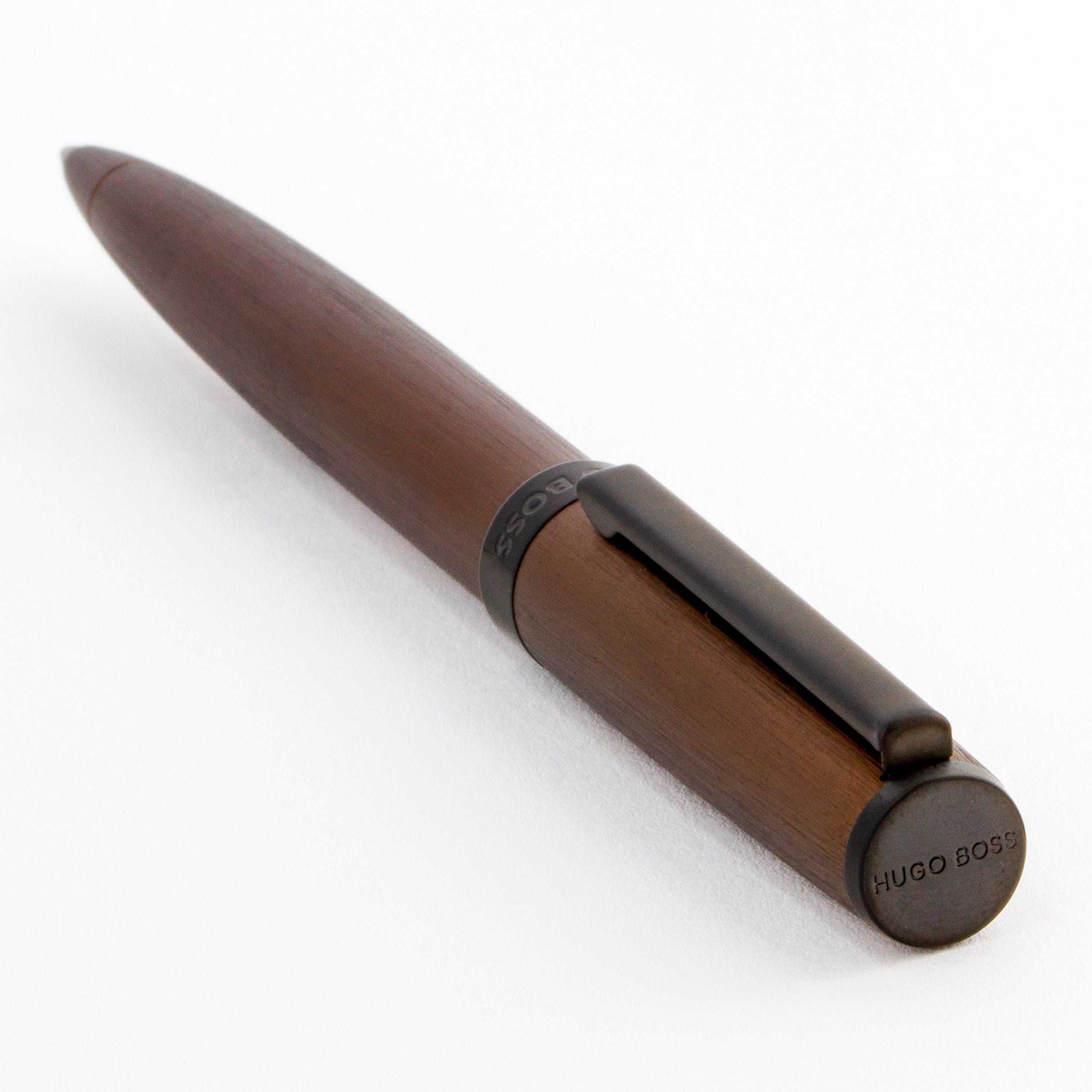 HUGO BOSS Gear Brushed Khaki Ballpoint Pen | HSK4414T