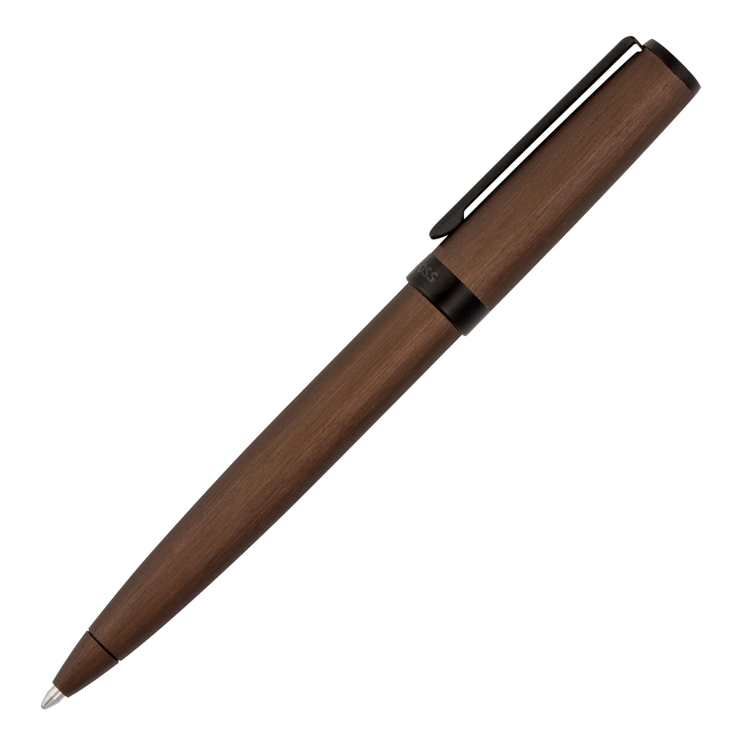 HUGO BOSS Gear Brushed Khaki Ballpoint Pen | HSK4414T