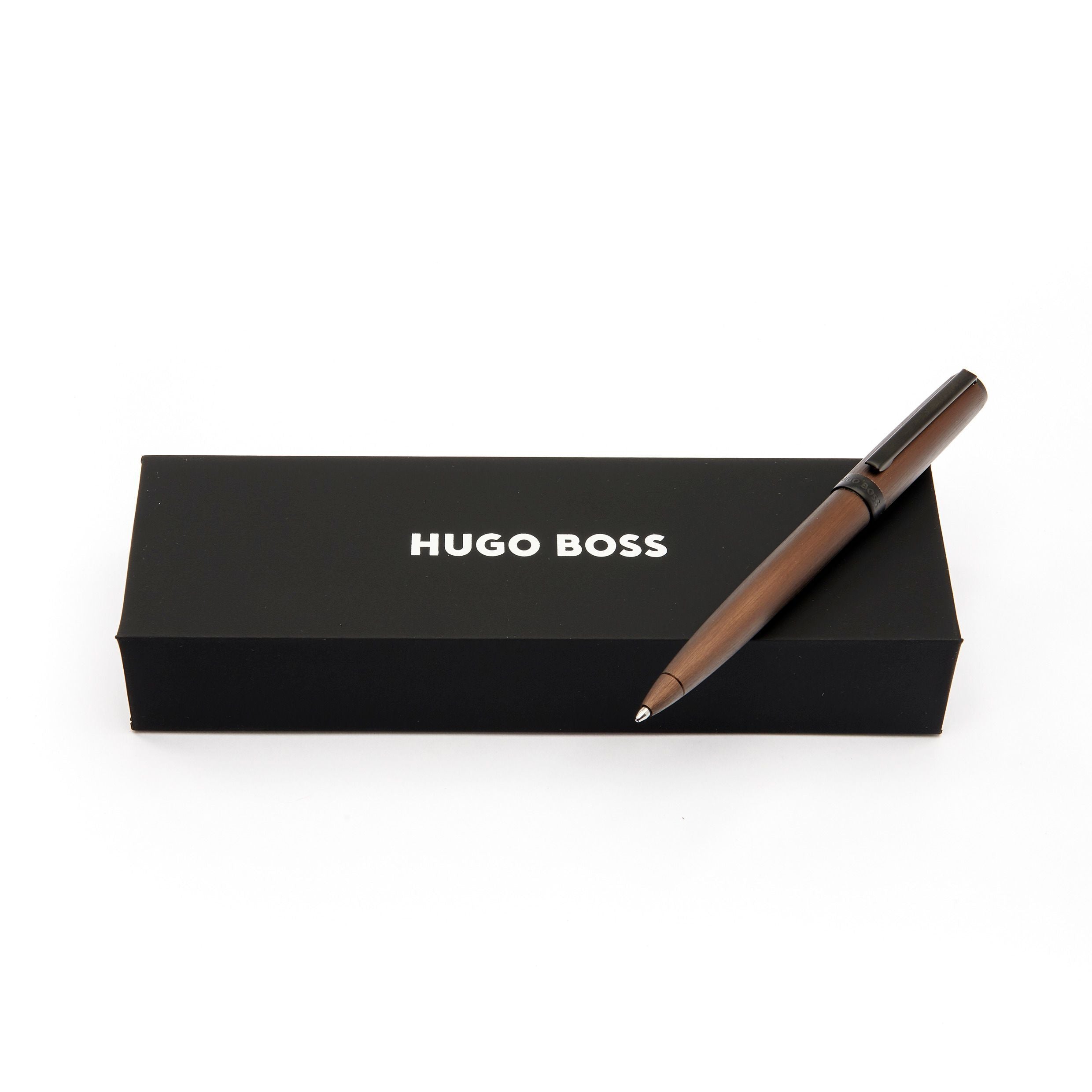 HUGO BOSS Gear Brushed Khaki Ballpoint Pen | HSK4414T