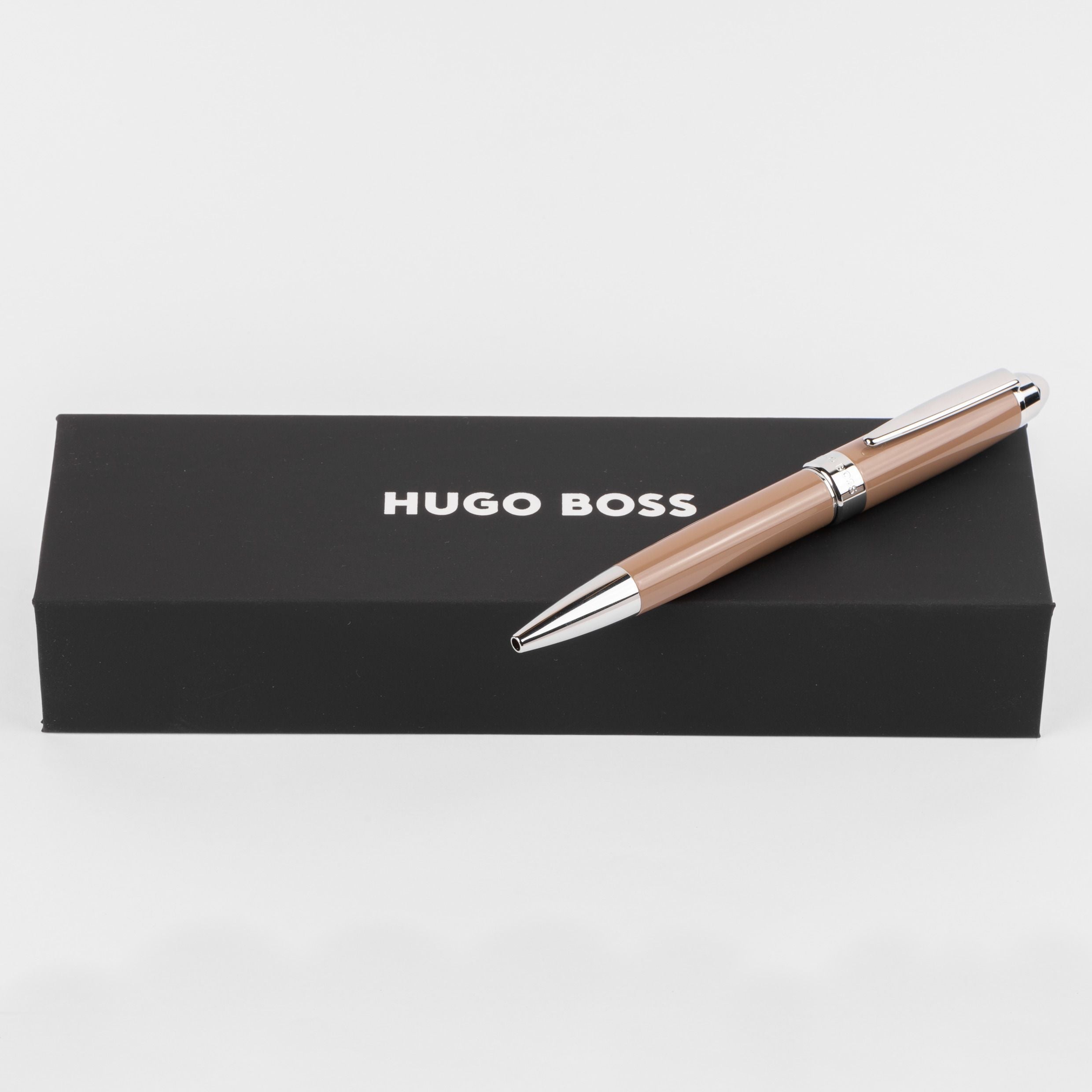 HUGO BOSS HSN0014Z-Ballpoint pen Icon Camel/Chrome
