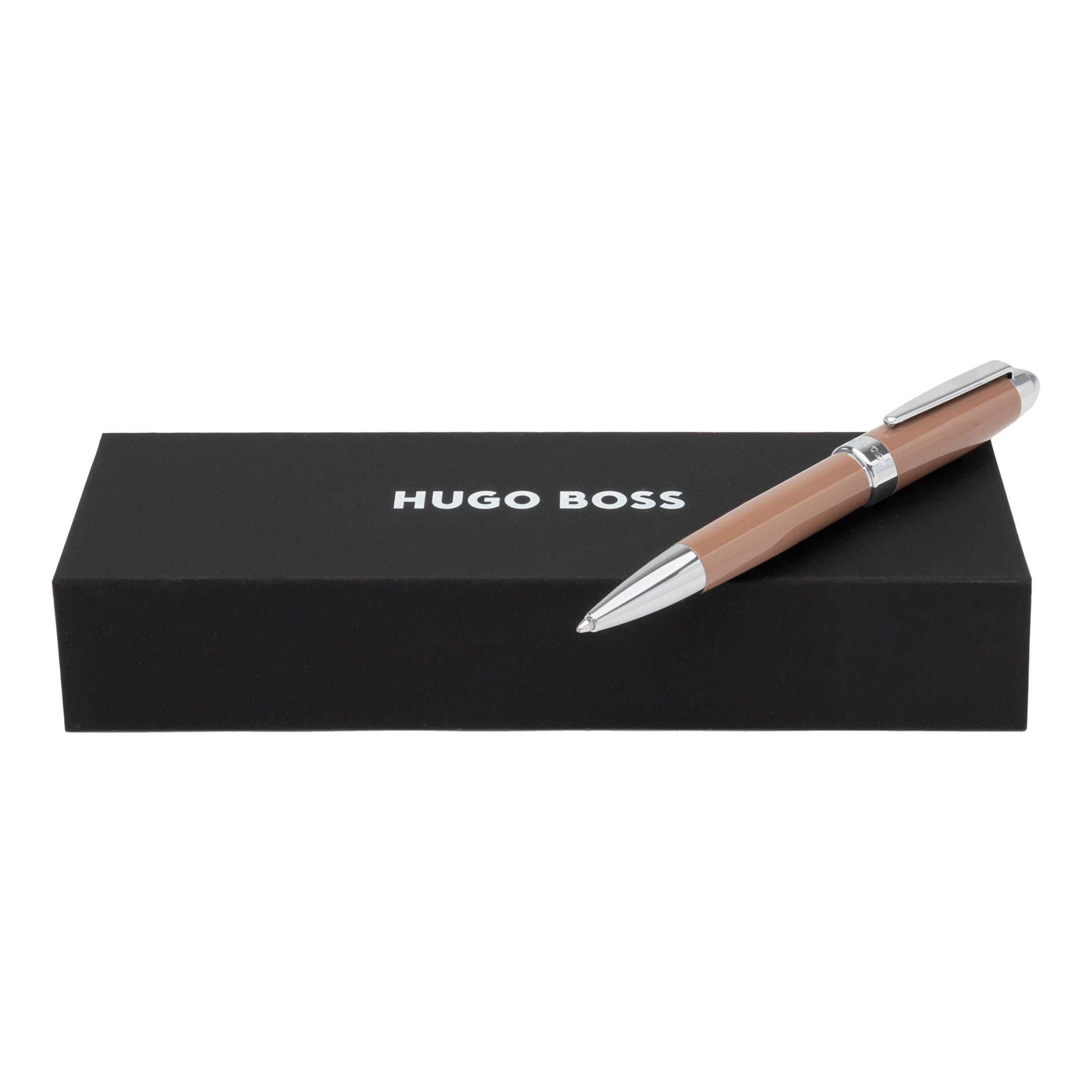HUGO BOSS HSN0014Z-Ballpoint pen Icon Camel/Chrome