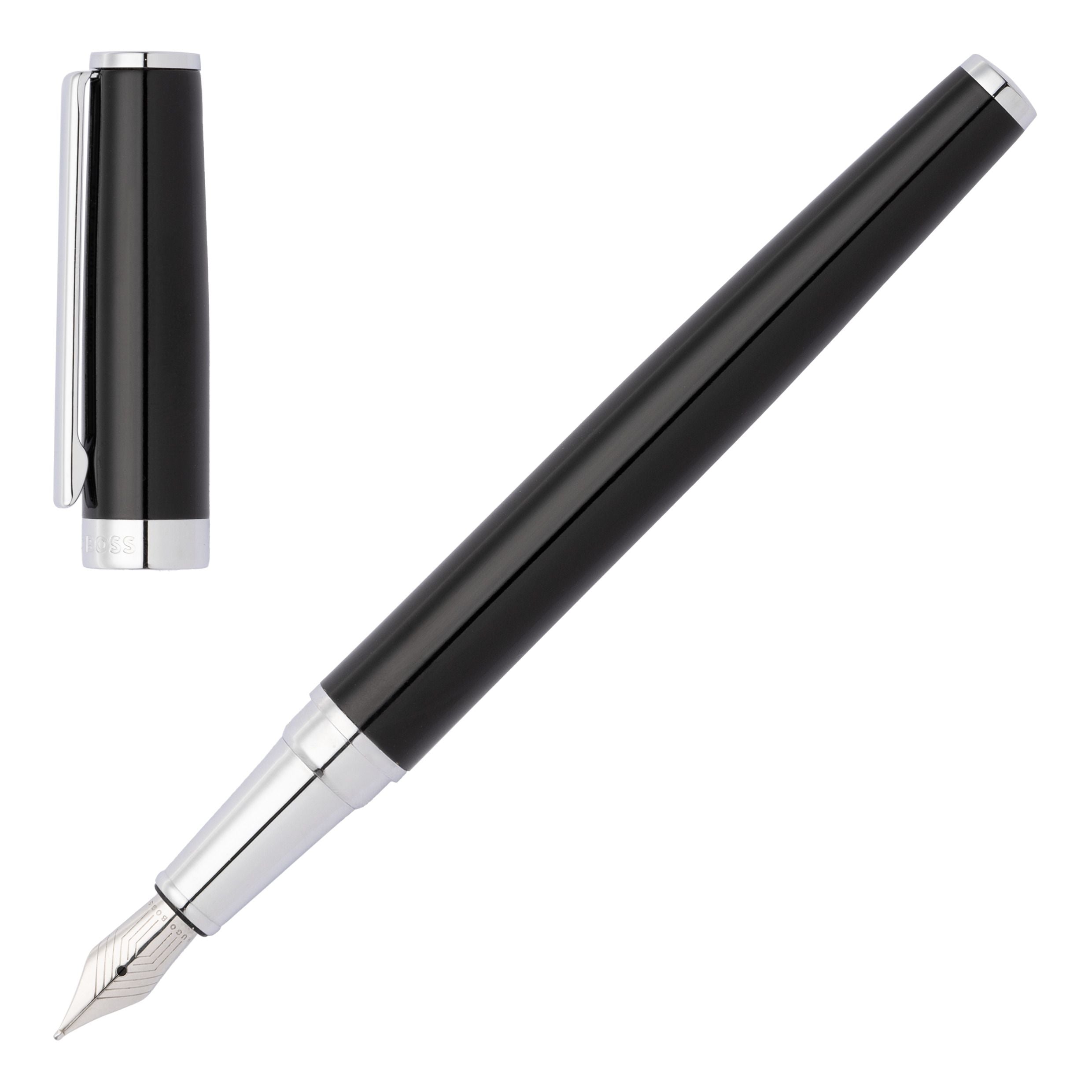 HUGO BOSS HSN2542A-Fountain pen Gear Icon Black