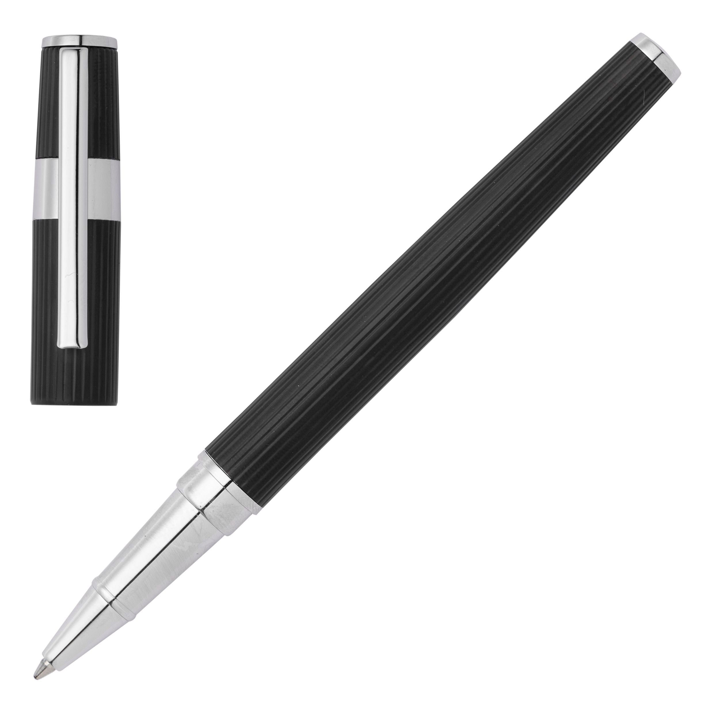 HUGO BOSS HSV2855A-Rollerball pen Gear Pinstripe Black / Chrome
