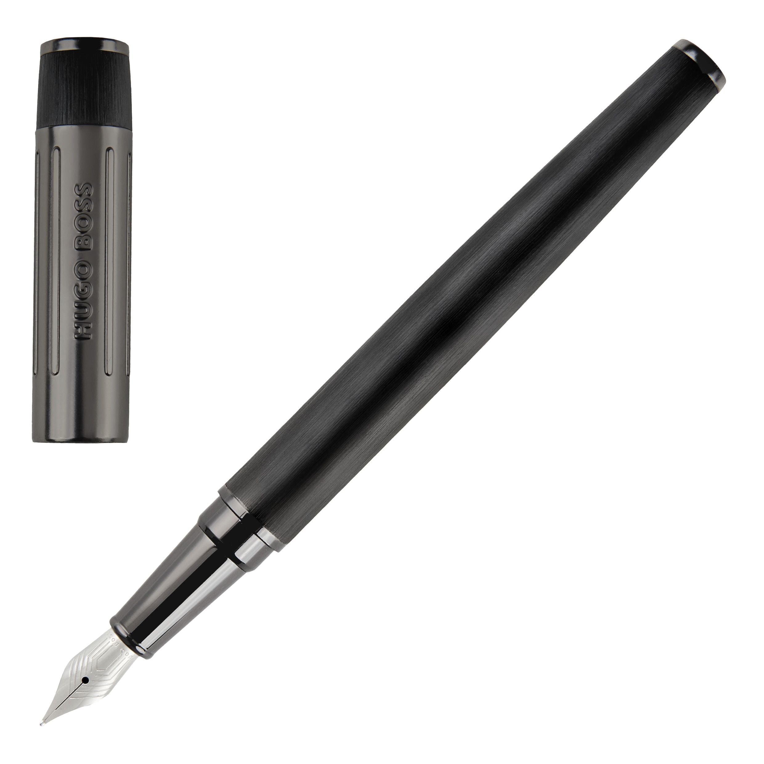 HUGO BOSS Fountain Pen Gear Ribs Black | HSV3062A