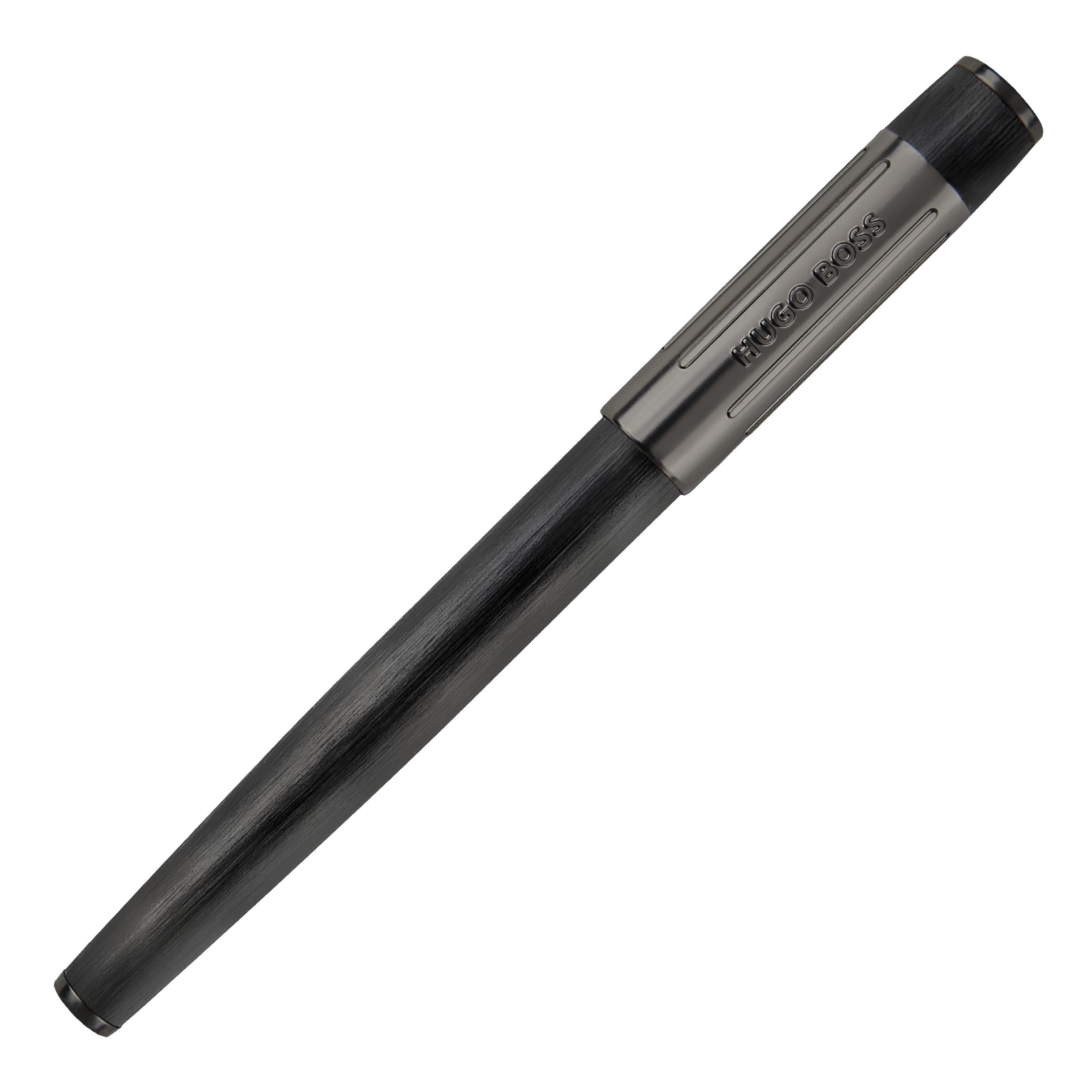 HUGO BOSS HSV3065A-Rollerball pen Gear Ribs Black