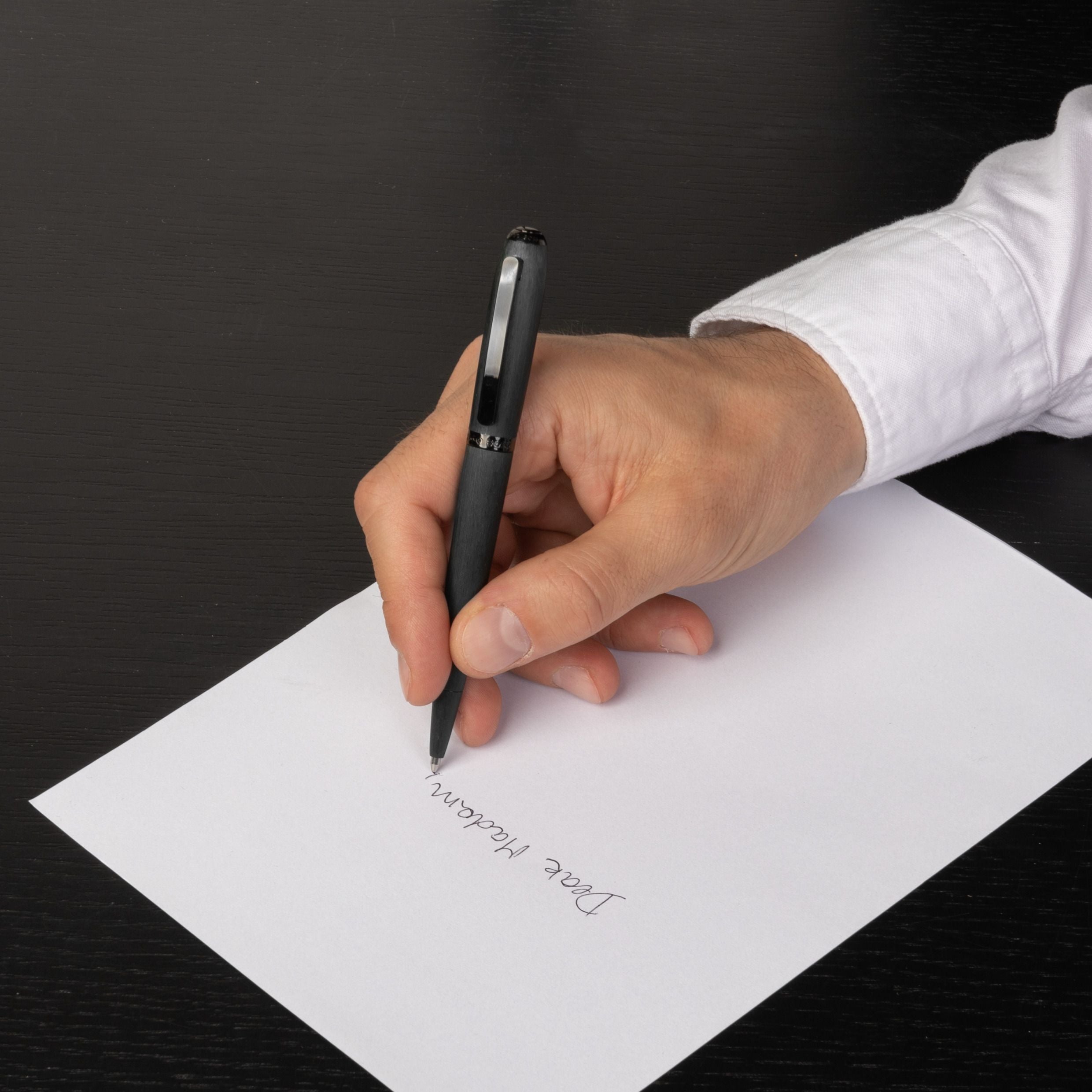 HUGO BOSS HSY2434A-Ballpoint pen Contour Brushed Black