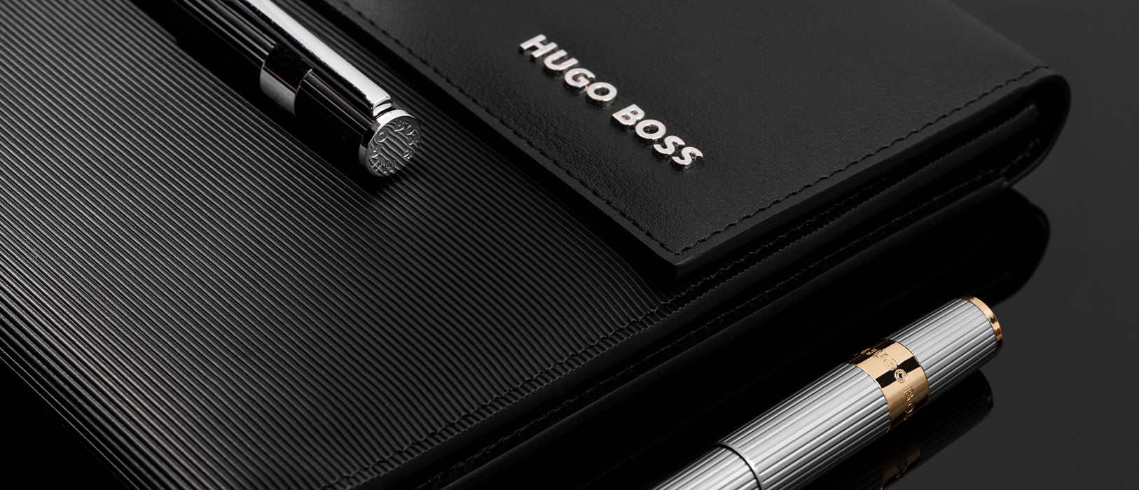 HUGO BOSS HSV2852B-Fountain pen Gear Pinstripe Silver / Gold