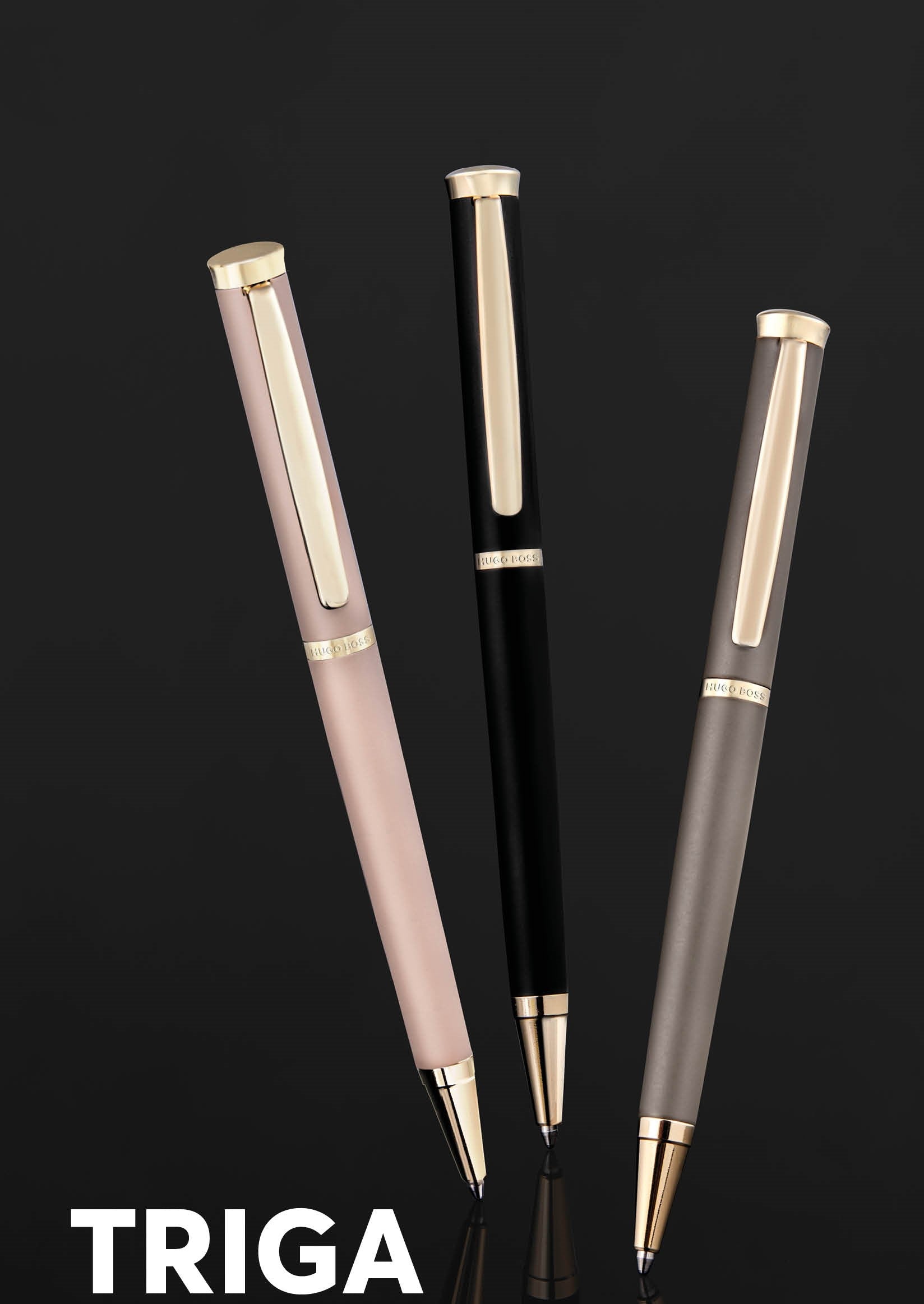 HUGO BOSS HSC3114H-Ballpoint pen Sophisticated Matte Taupe