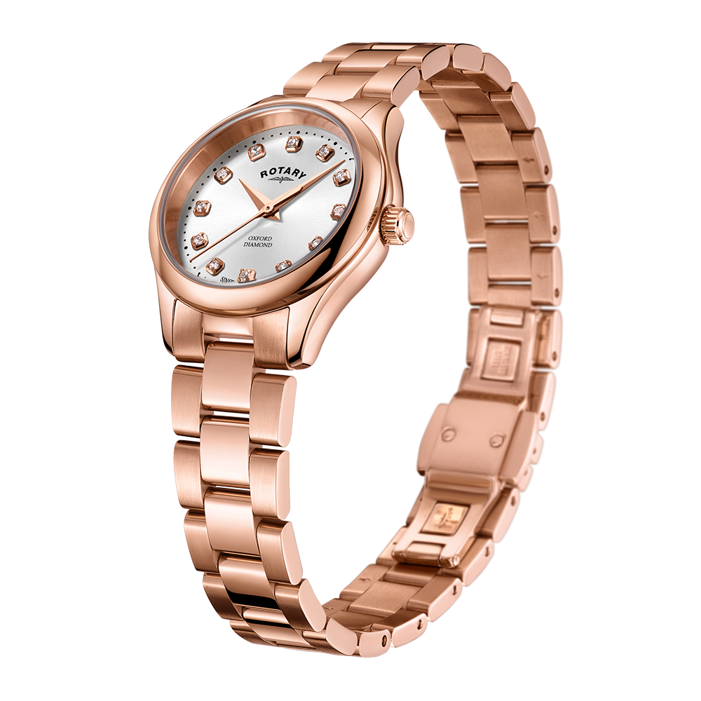 Rotary Contemporary Diamond Set Watch | LB05096/02/D