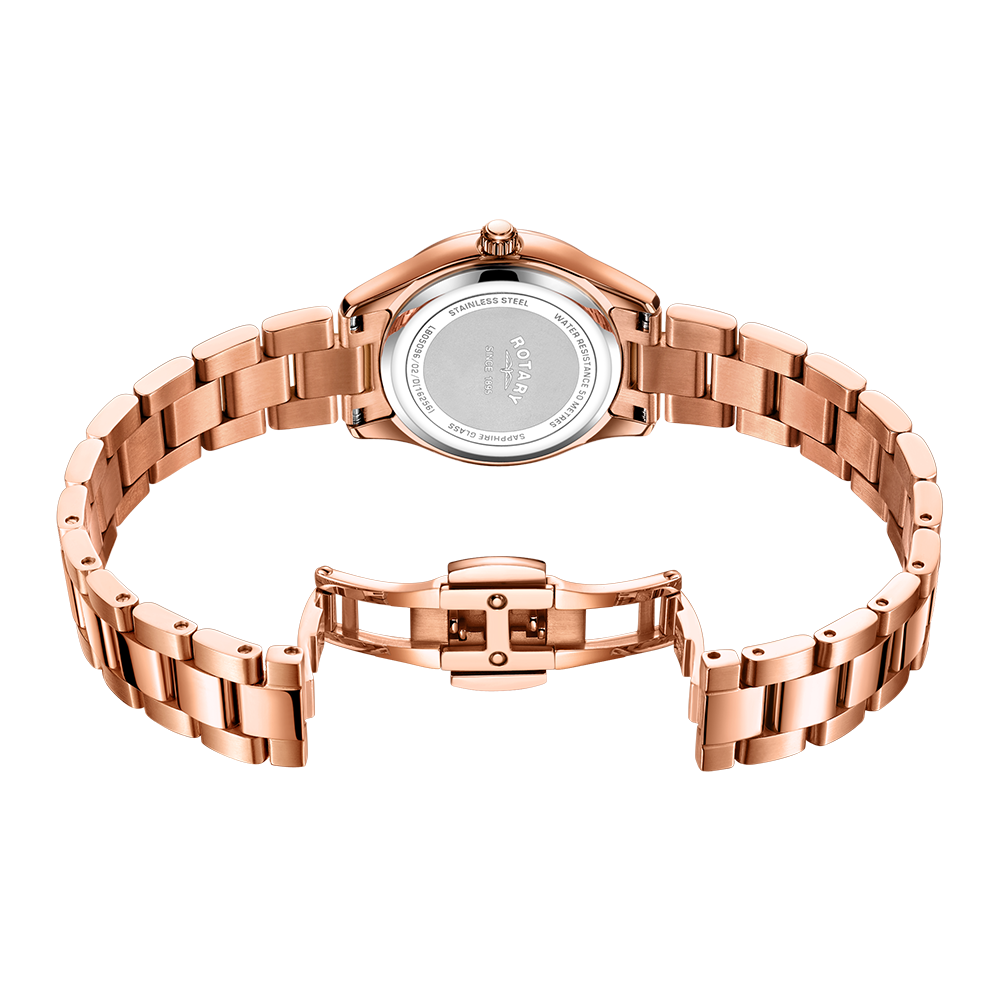 Rotary Contemporary Diamond Set Watch | LB05096/02/D