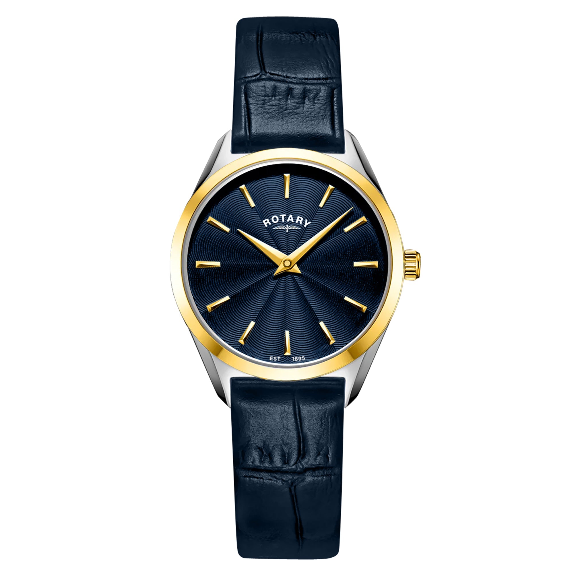 Rotary Ultra Slim Blue Dial and Blue Leather 27mm Women's Watch | LS08011/05