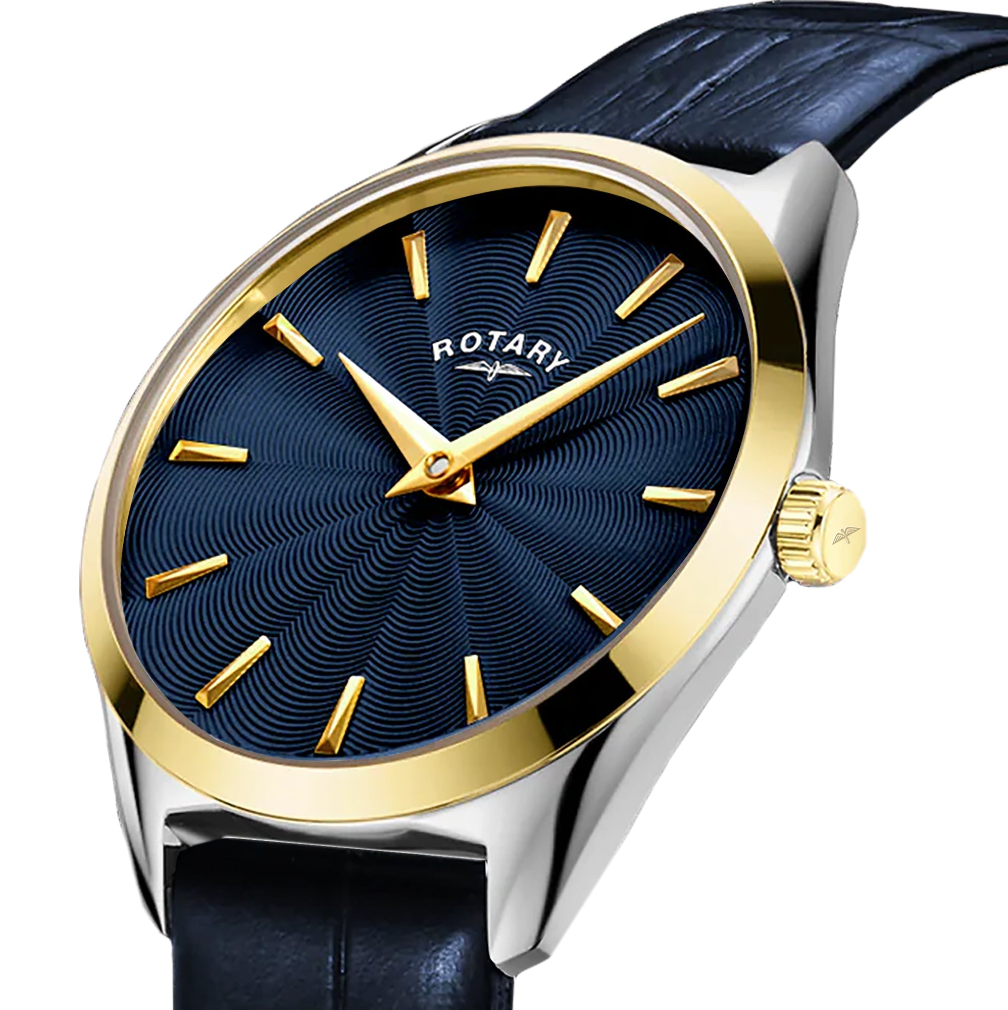 Rotary Ultra Slim Blue Dial and Blue Leather 27mm Women's Watch | LS08011/05